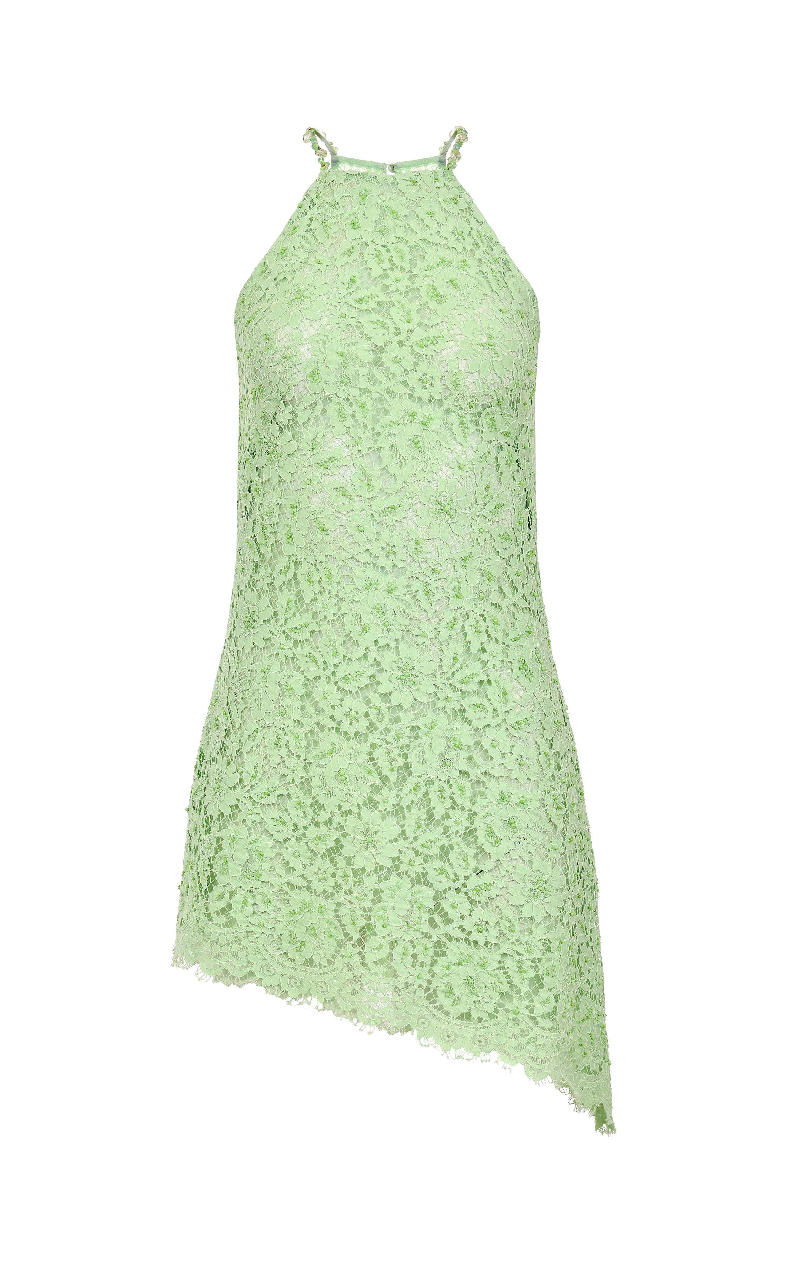 Shop Francesca Miranda Grace Mini Lace Dress In Mushroom