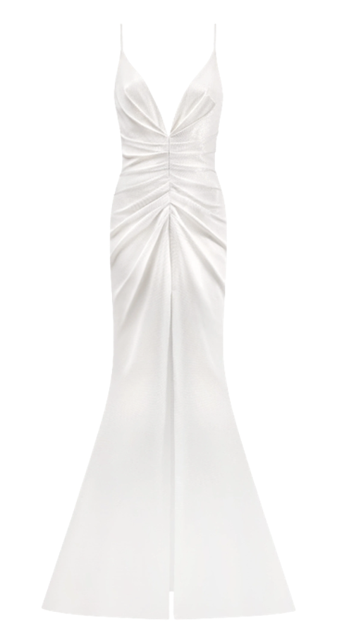 Millà Chic Mermaid Maxi Dress In White