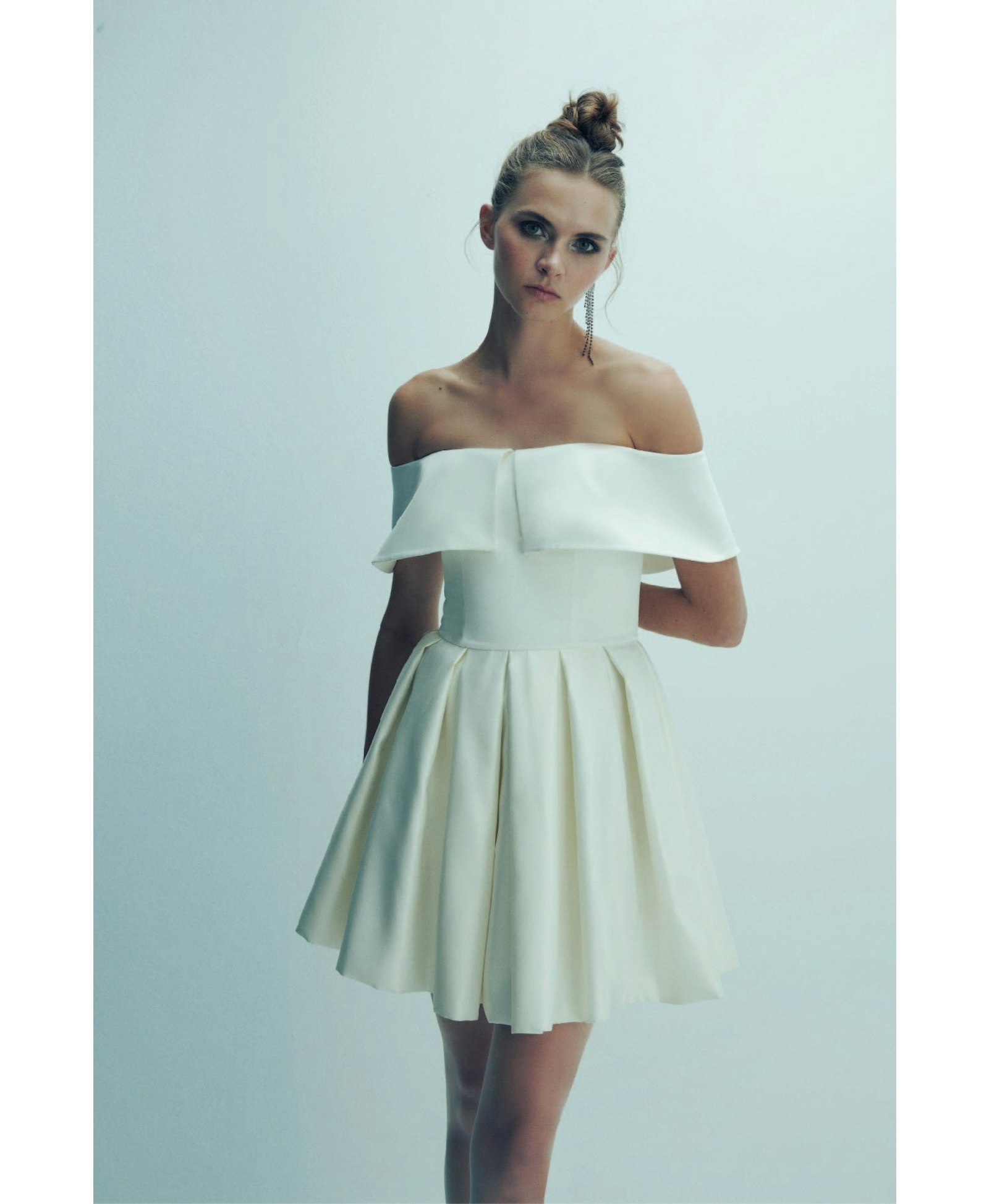 Ivy Mini Dress in Vanilla Ice made by Nazli Ceren