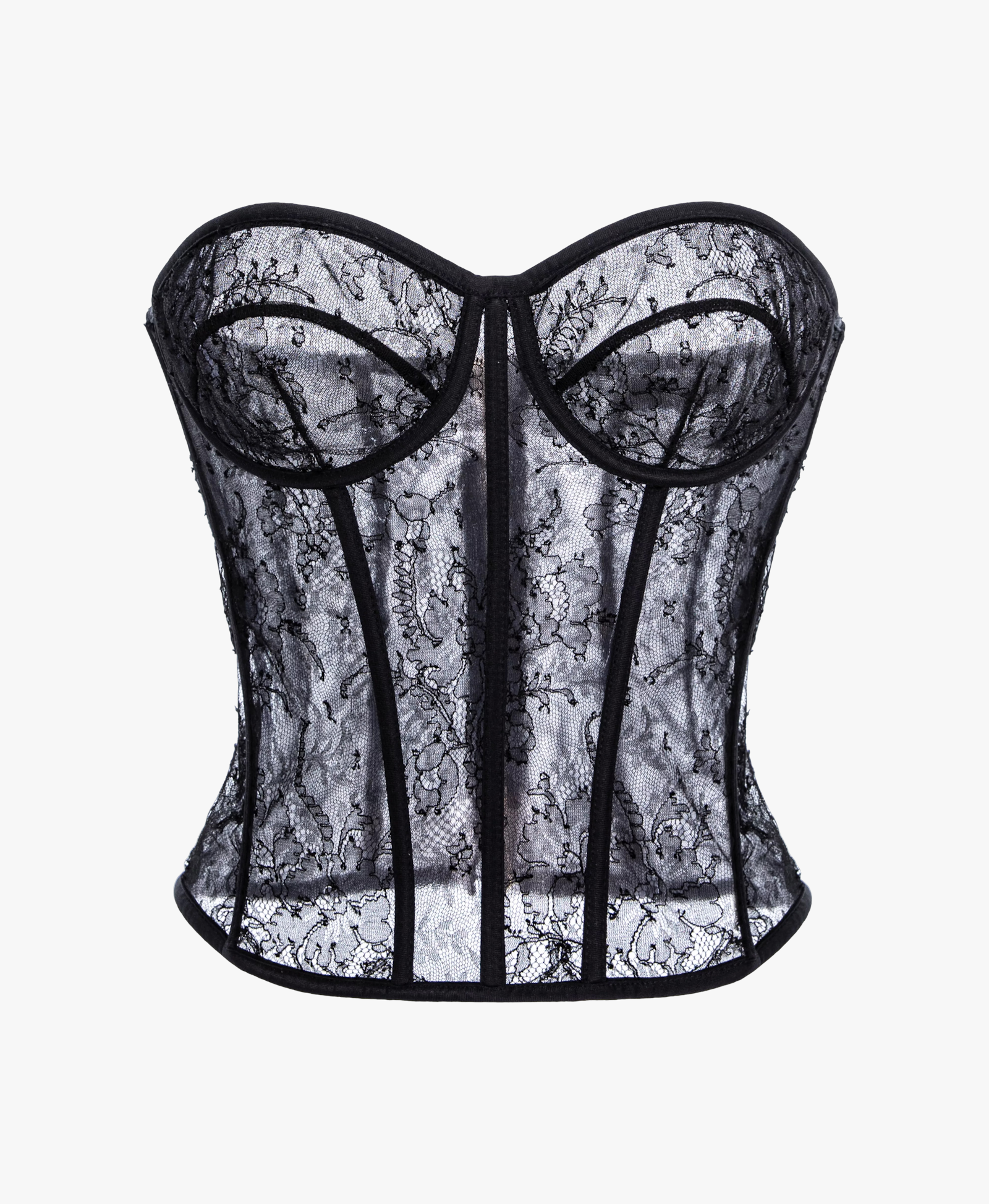 Aureliana Chantilly Lace Bustier made by Aureliana