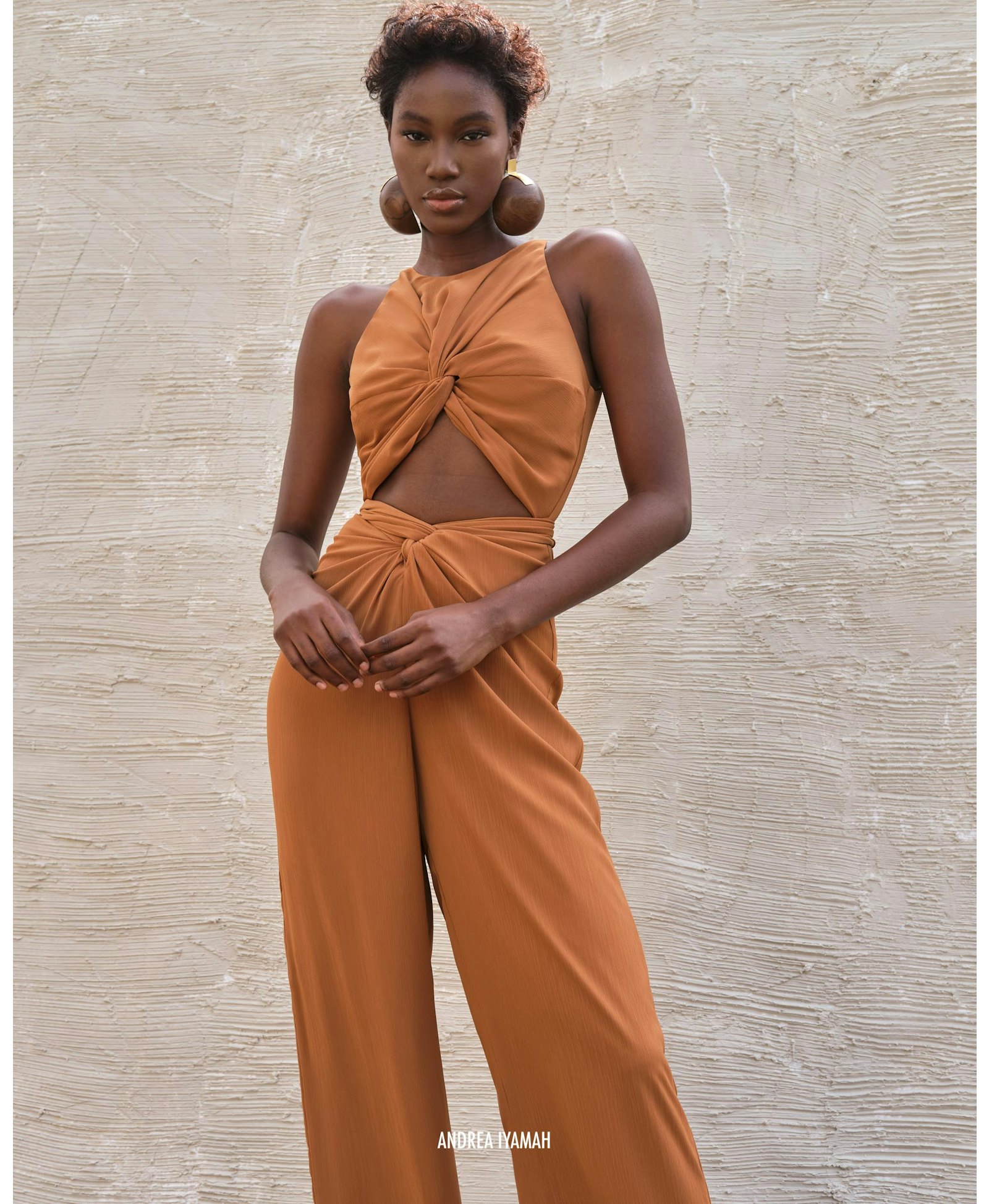 AMINATA BRASS JUMPSUIT made by Andrea Iyamah