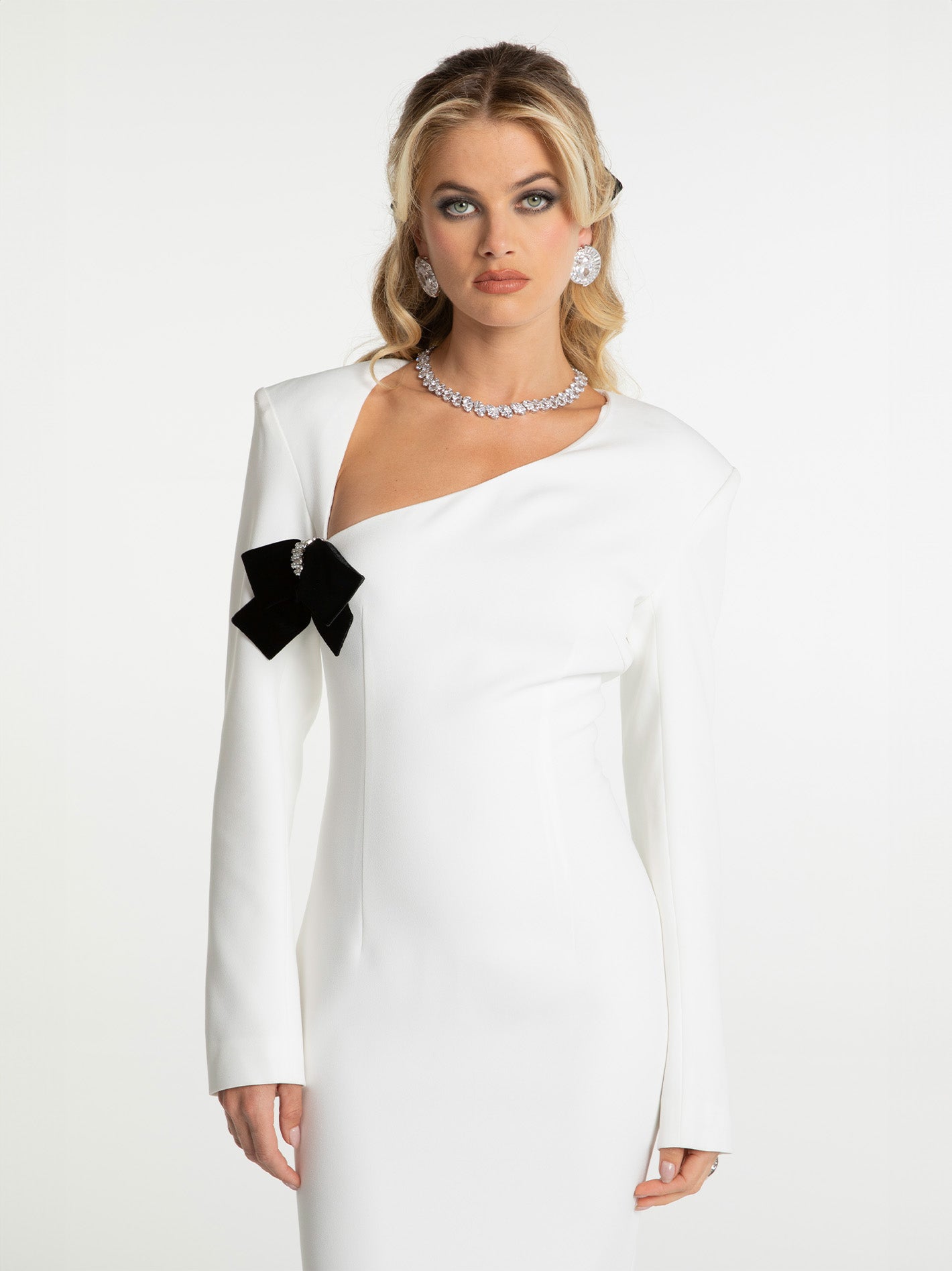 Shop Nana Jacqueline Ellie Bow Dress In White