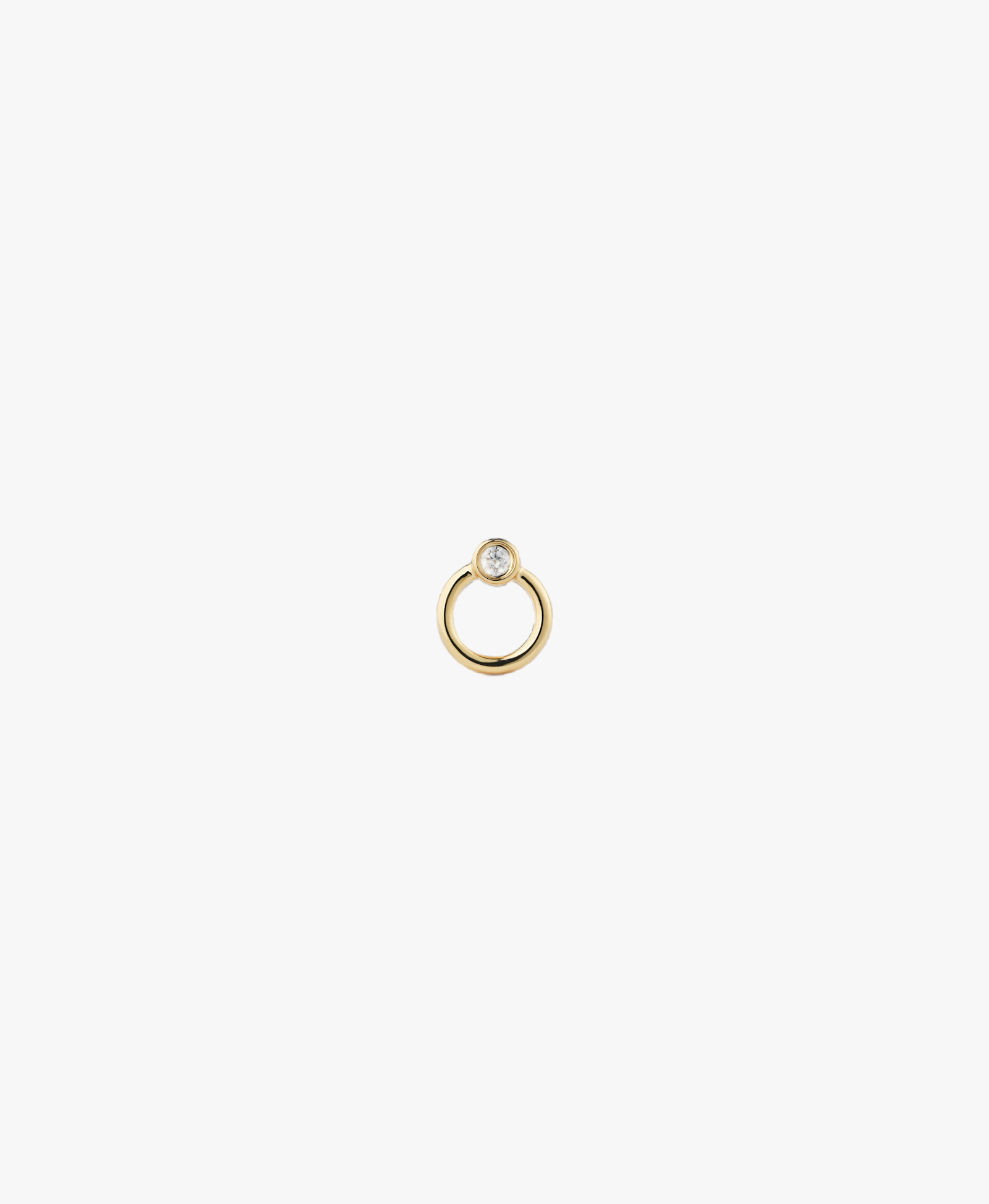 HATHOR LABRET WHITE DIAMOND & YELLOW GOLD made by ENNUI