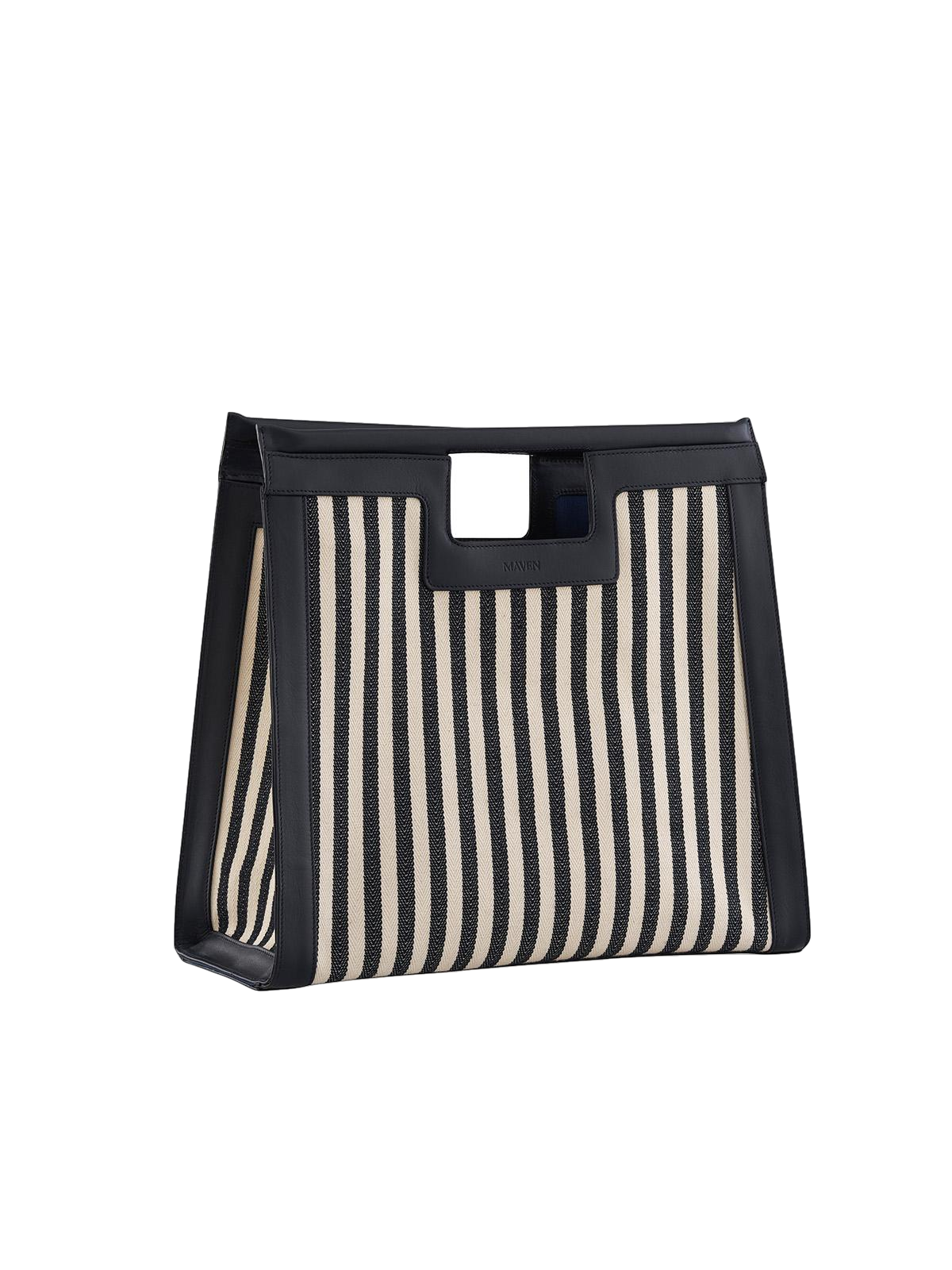 Maya Beach Bag Navy in Black made by Maven Bag