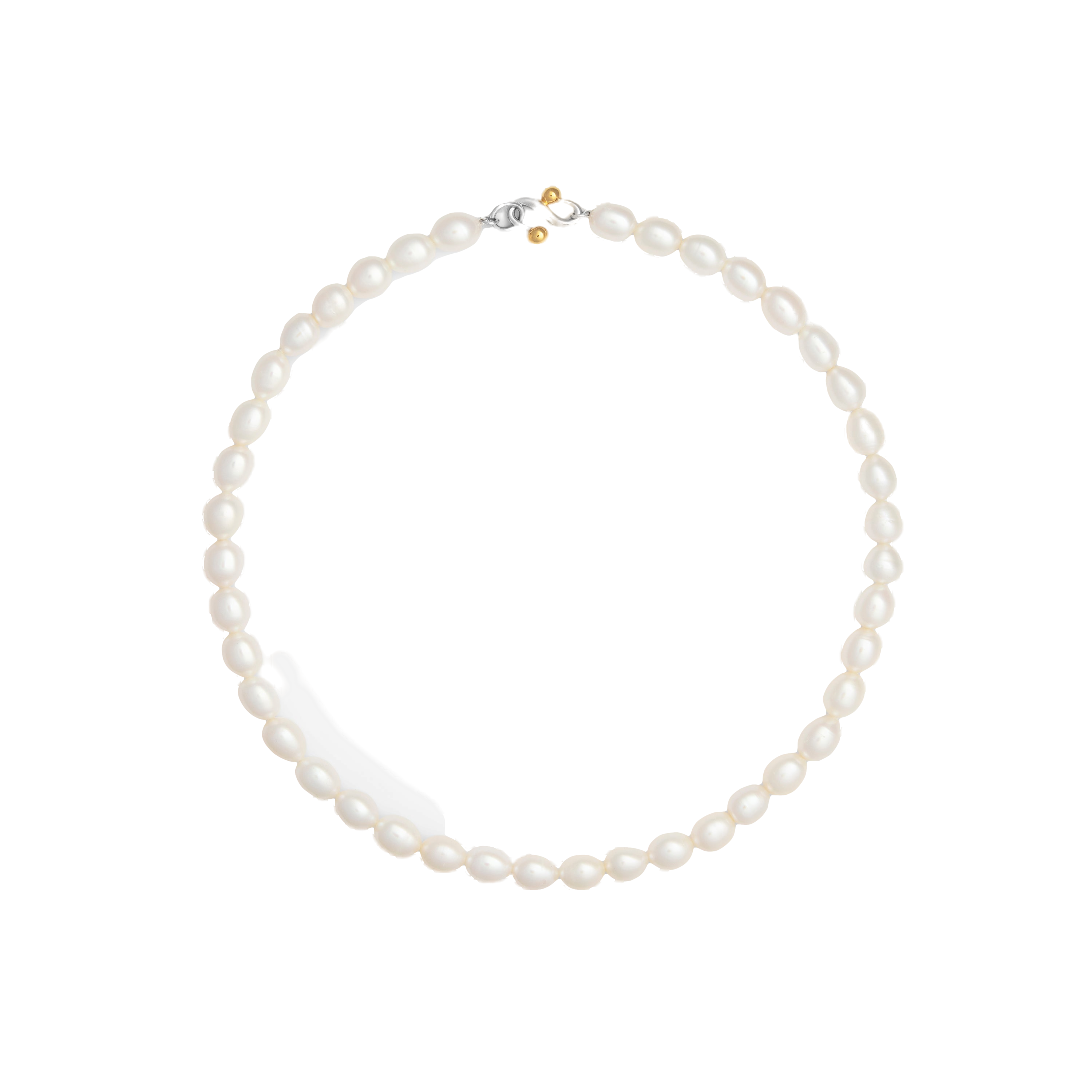 Ennui Pearl Necklace In White