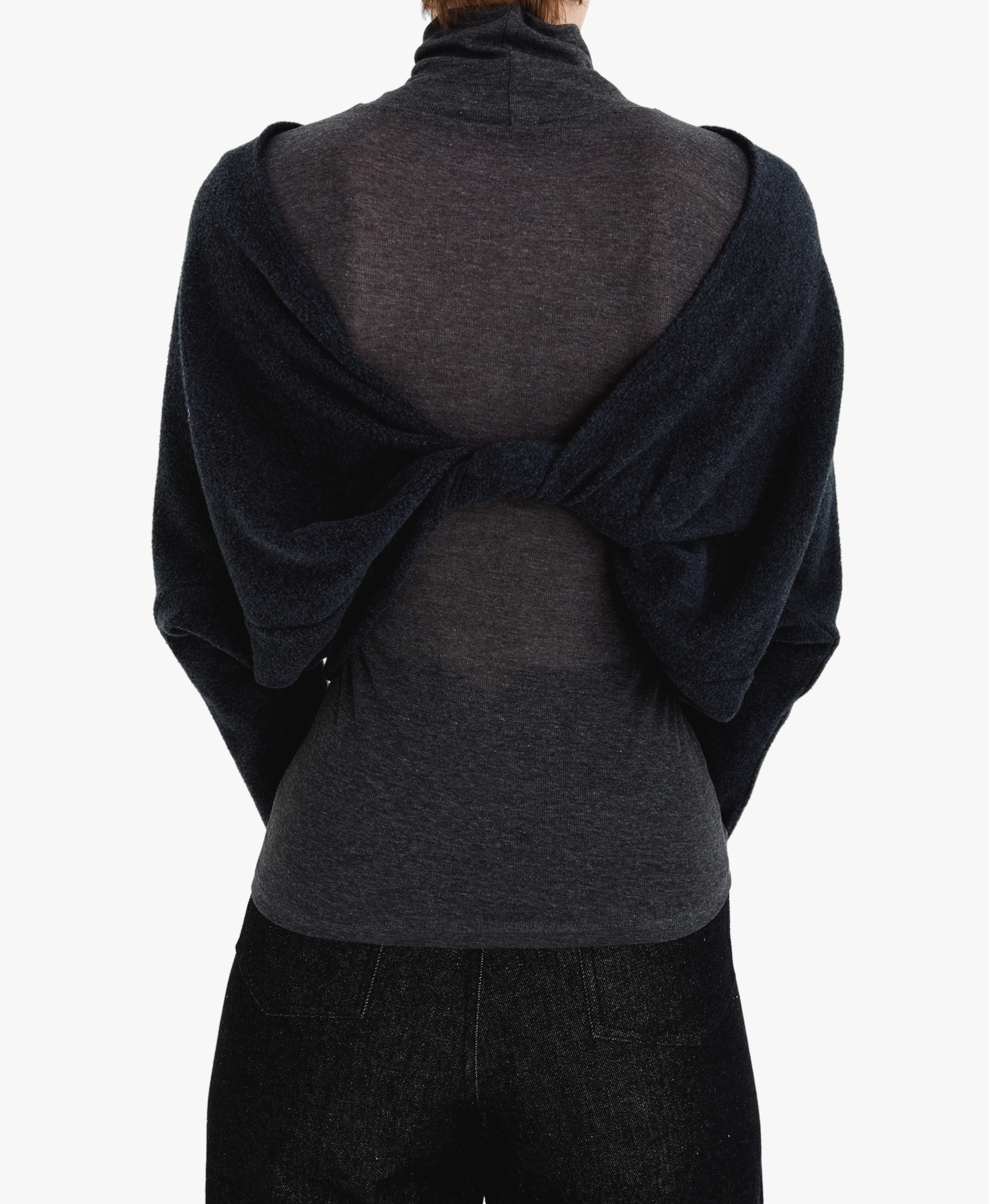 FLEECE REVERSIBLE TWISTED TOP made by YIBRI