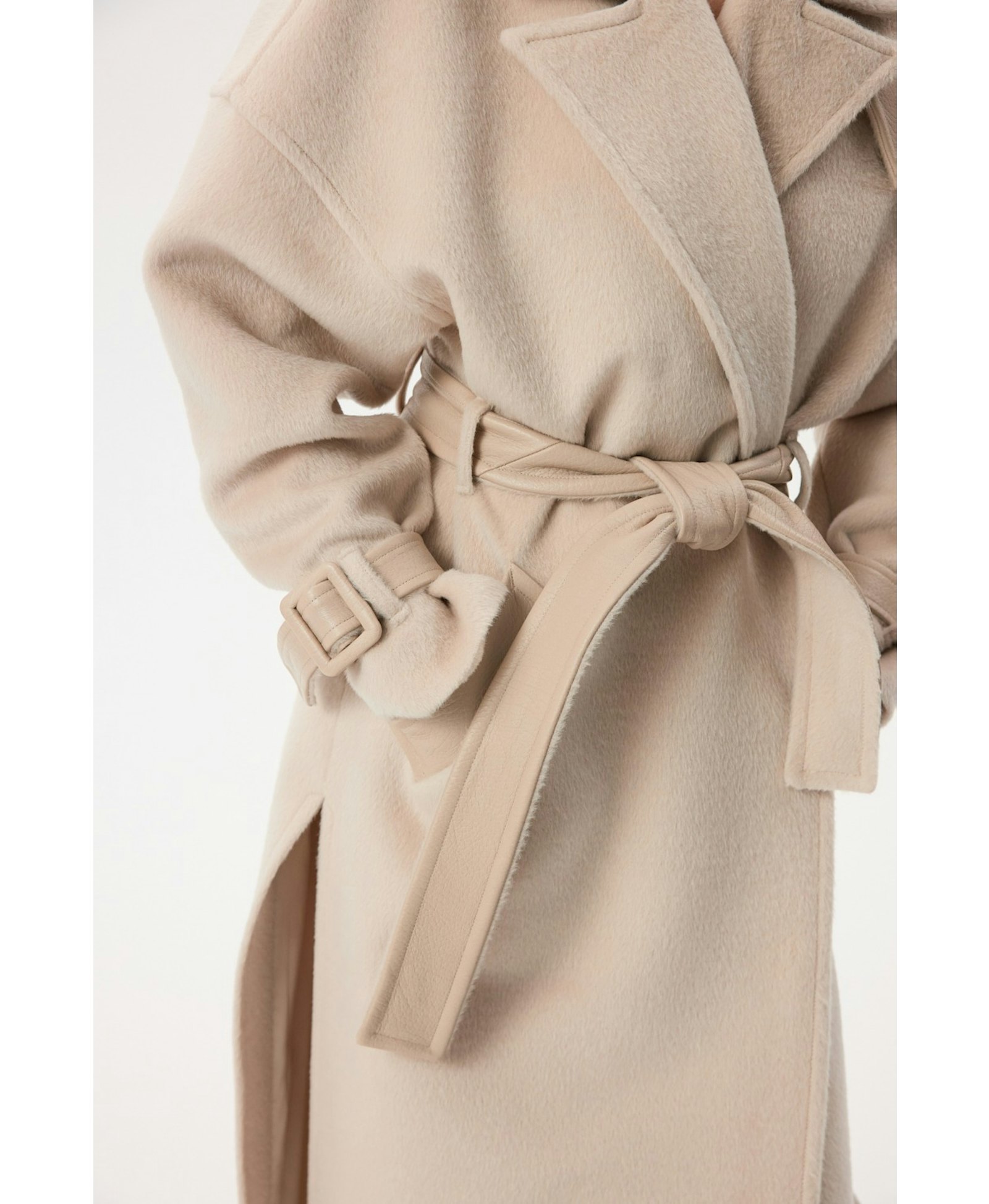 Long Alpaca Coat made by YAVORSKA