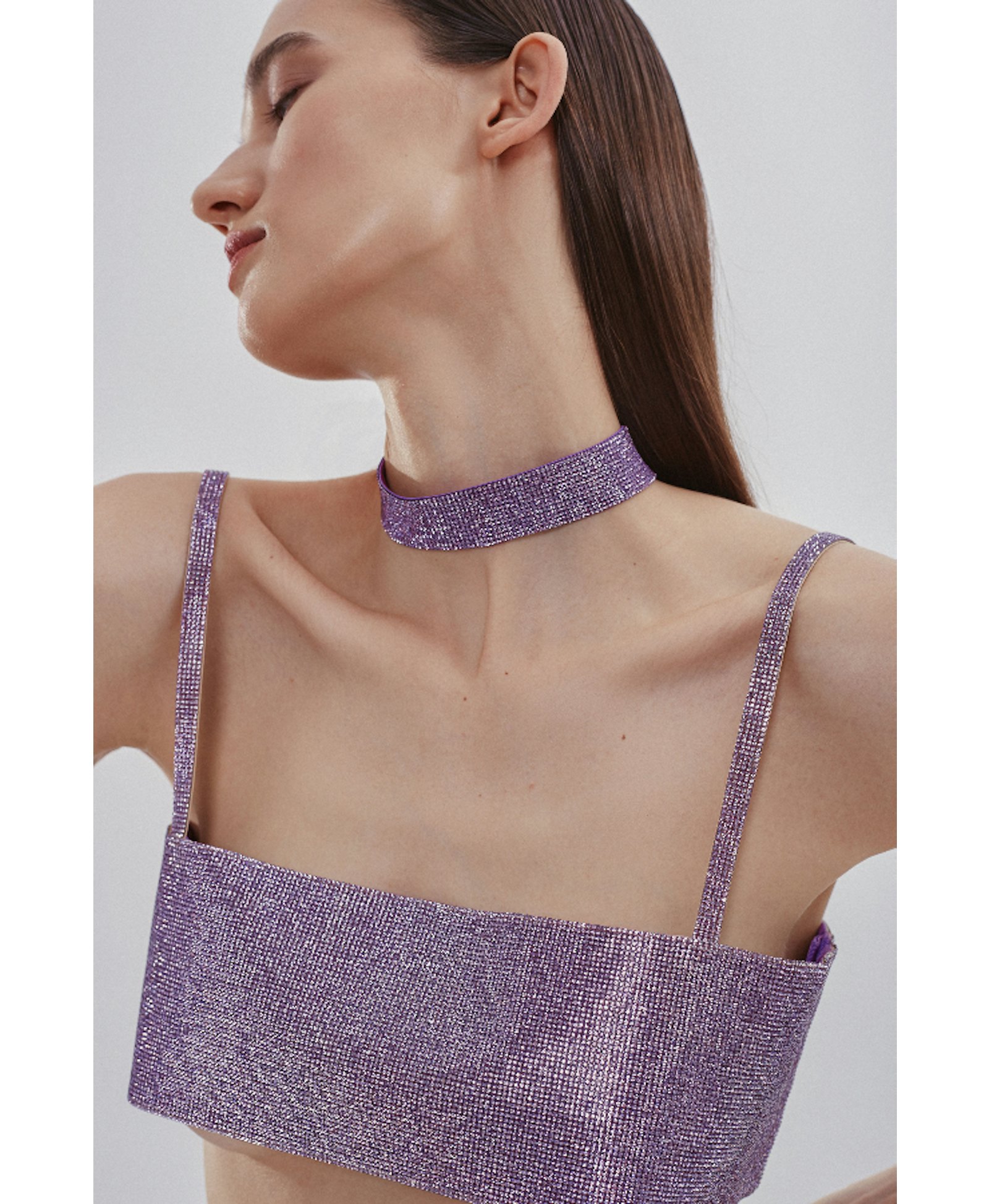 Charlotte Choker Lilac Purple made by NUÉ