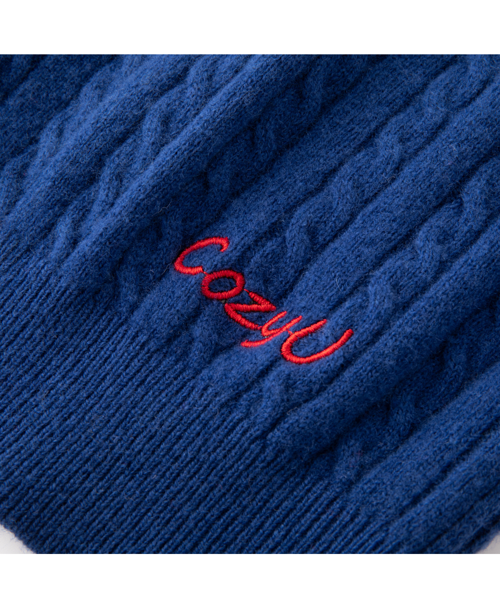 Classic Extra Fine Merino Wool Twist Knit Cardigan | Sapphire Blue made by CozyU