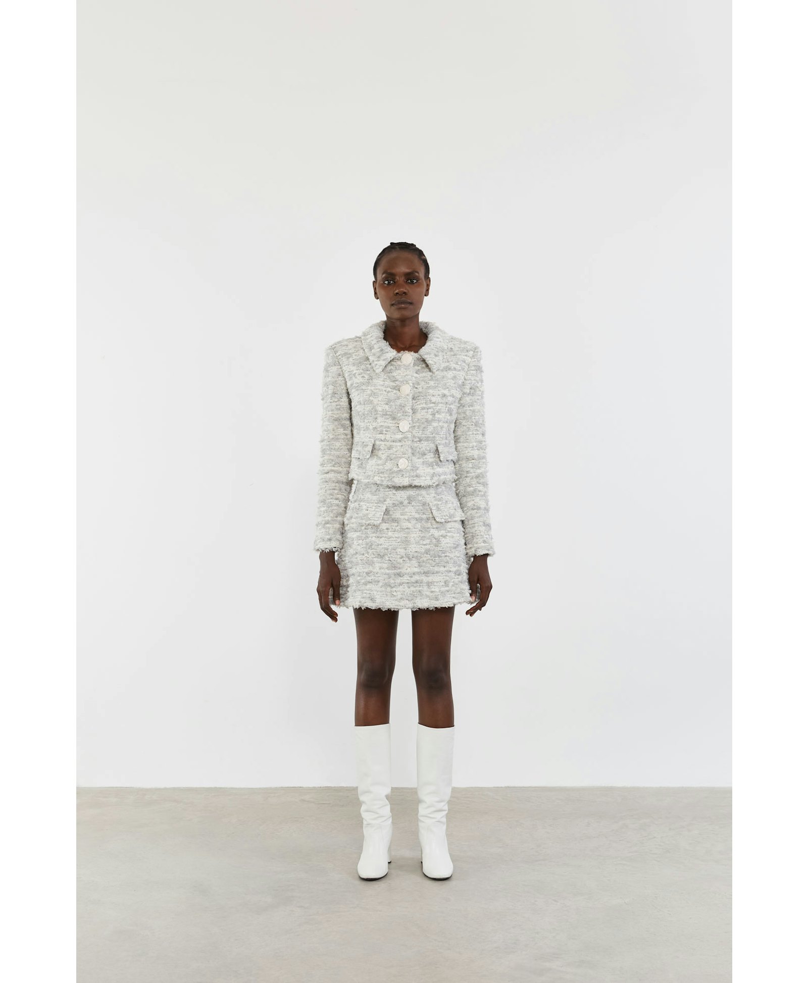 Soft Ice Tweed Jacket made by Vestiaire d'un Oiseau Libre