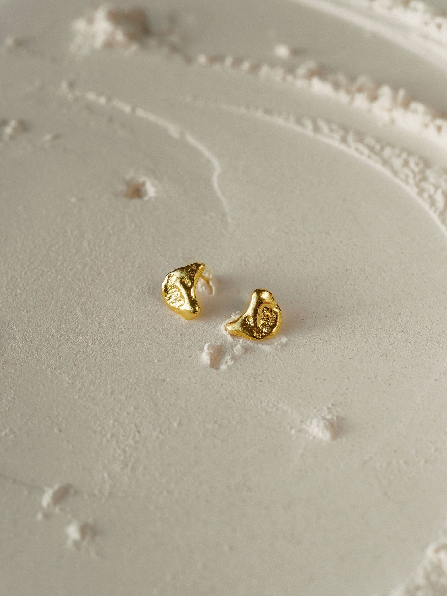 Shop Eva Remenyi Talisman Half Moon Earrings Gold