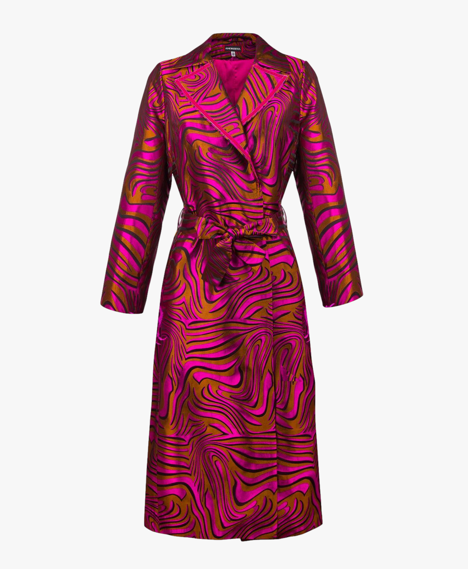 Raspberry Marilyn Coat № 23 made by ANDREEVA