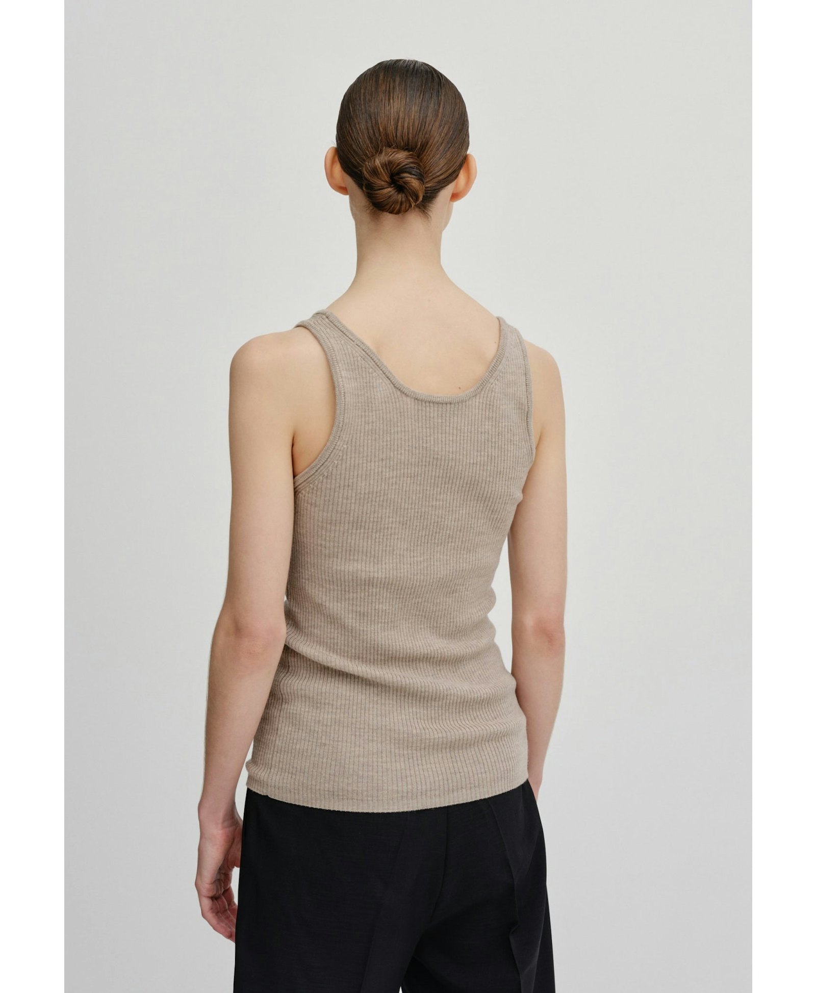 Tropea Top Merino Wool - Champagne in Beige made by HERSKIND