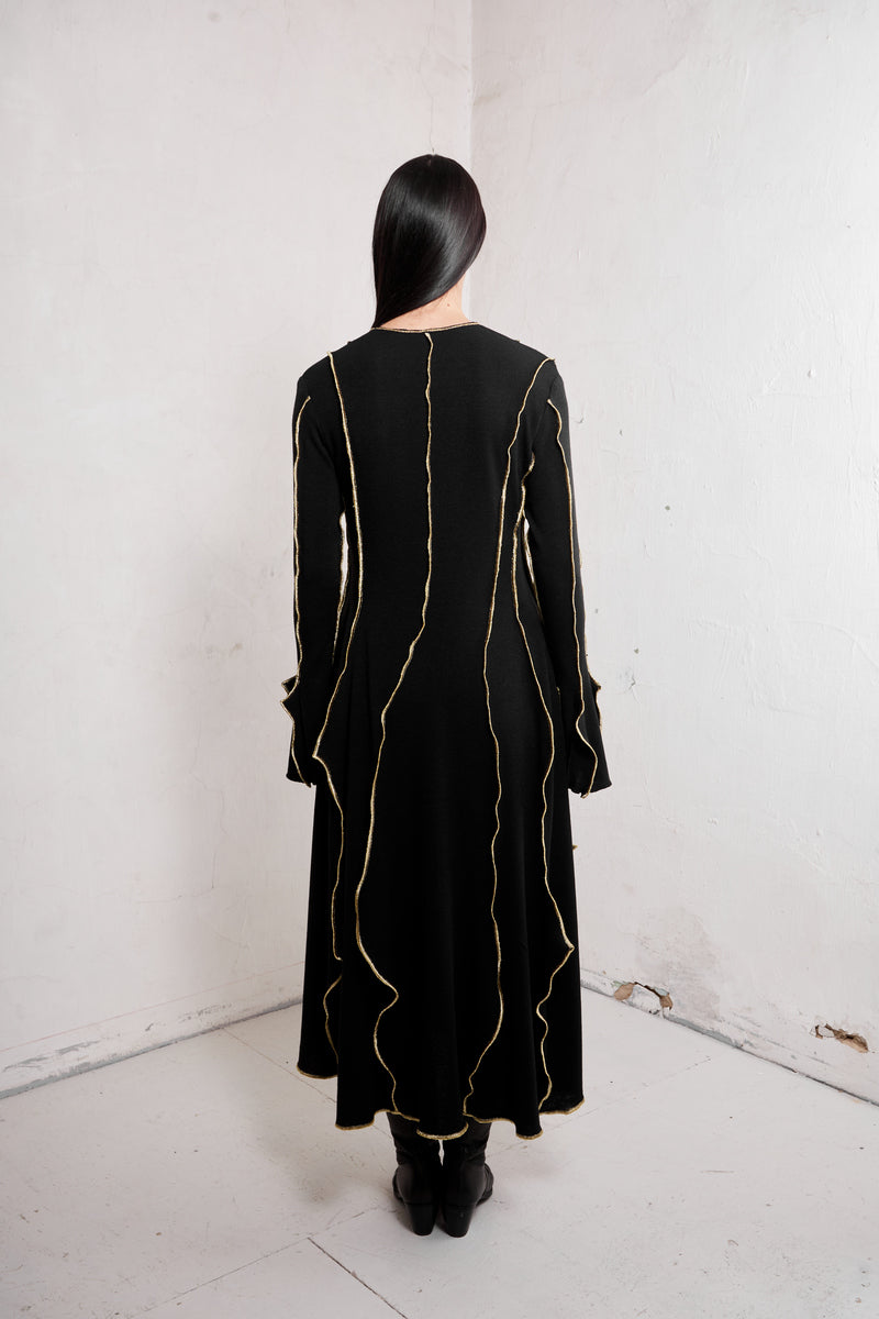 Shop Tamar Keburia Malala Dress In Black