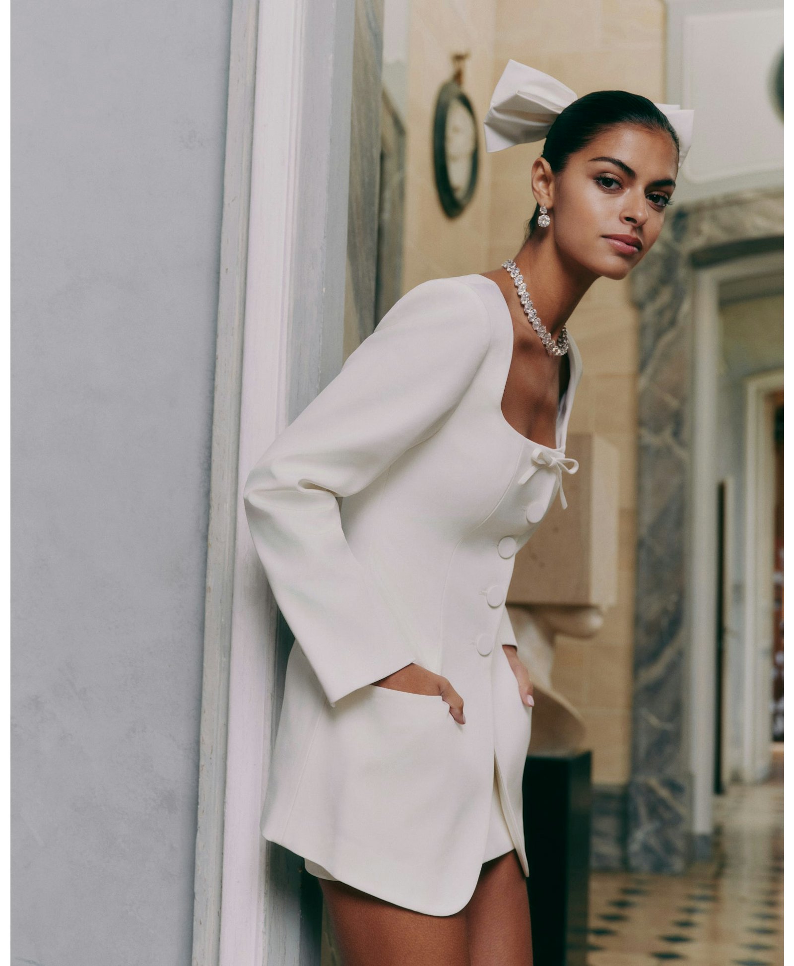 Tiffani Skirt (White) made by Nana Jacqueline