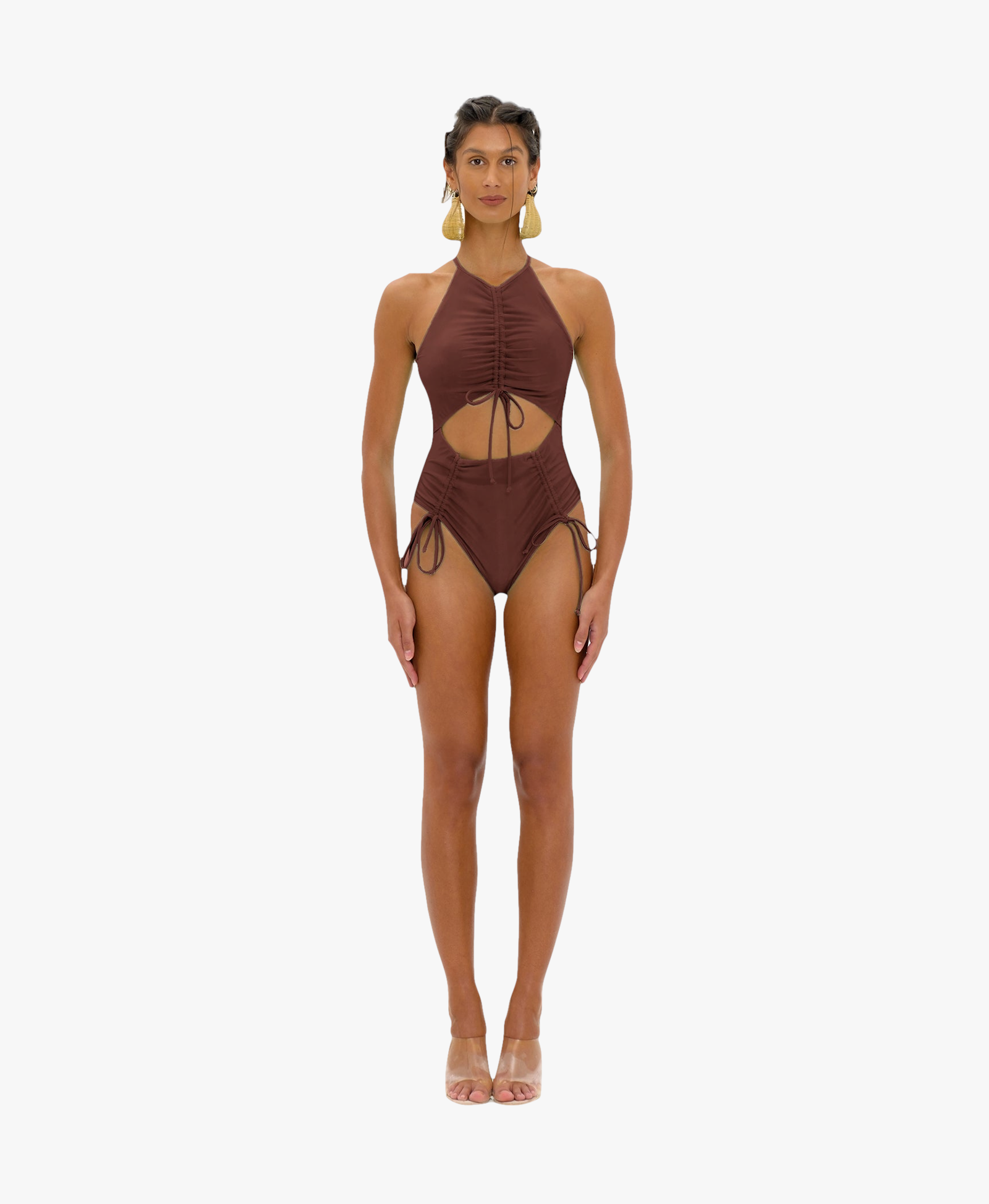 DAHO COCOA ONE PIECE SWIMSUIT made by Andrea Iyamah
