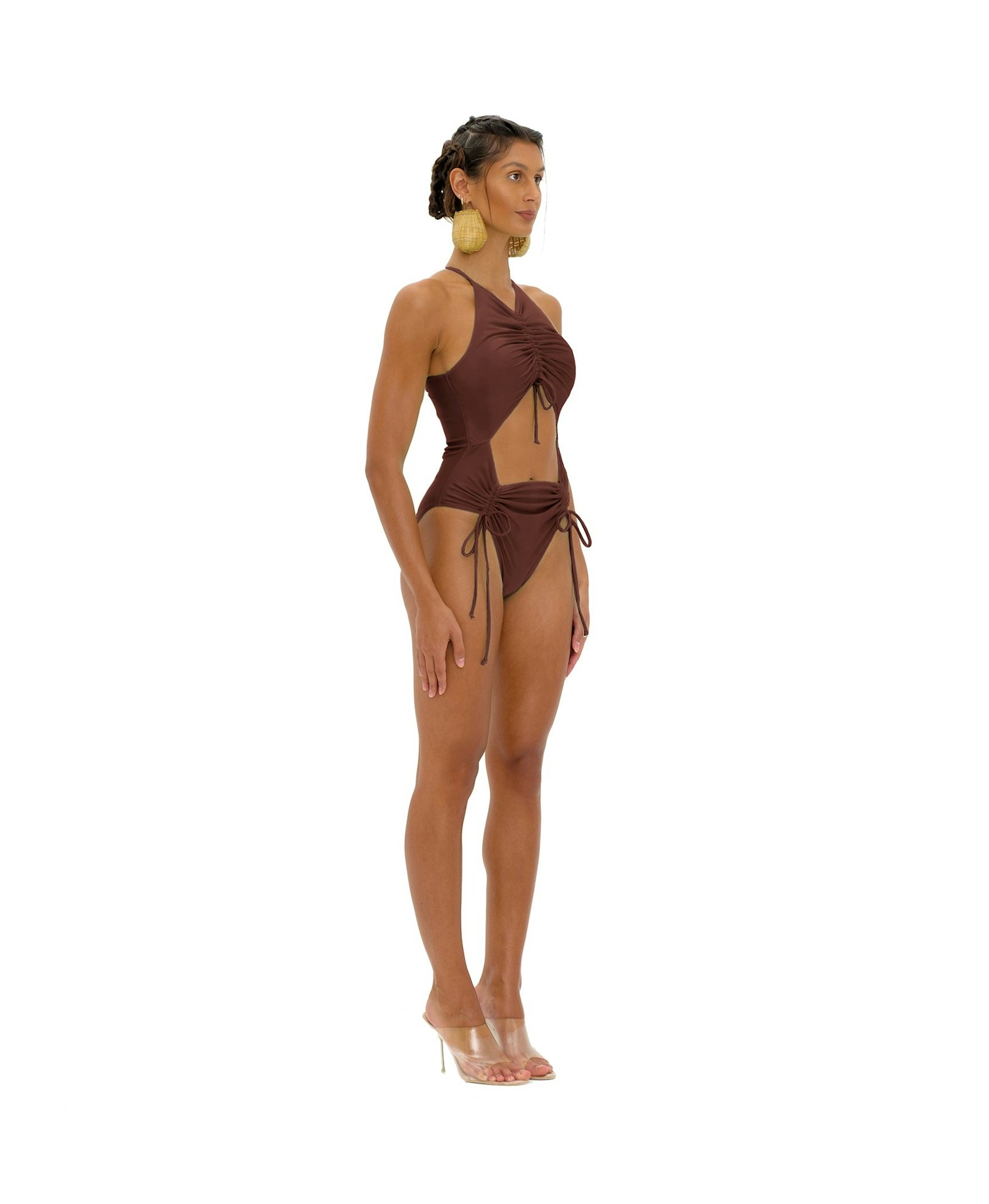 DAHO COCOA ONE PIECE SWIMSUIT made by Andrea Iyamah