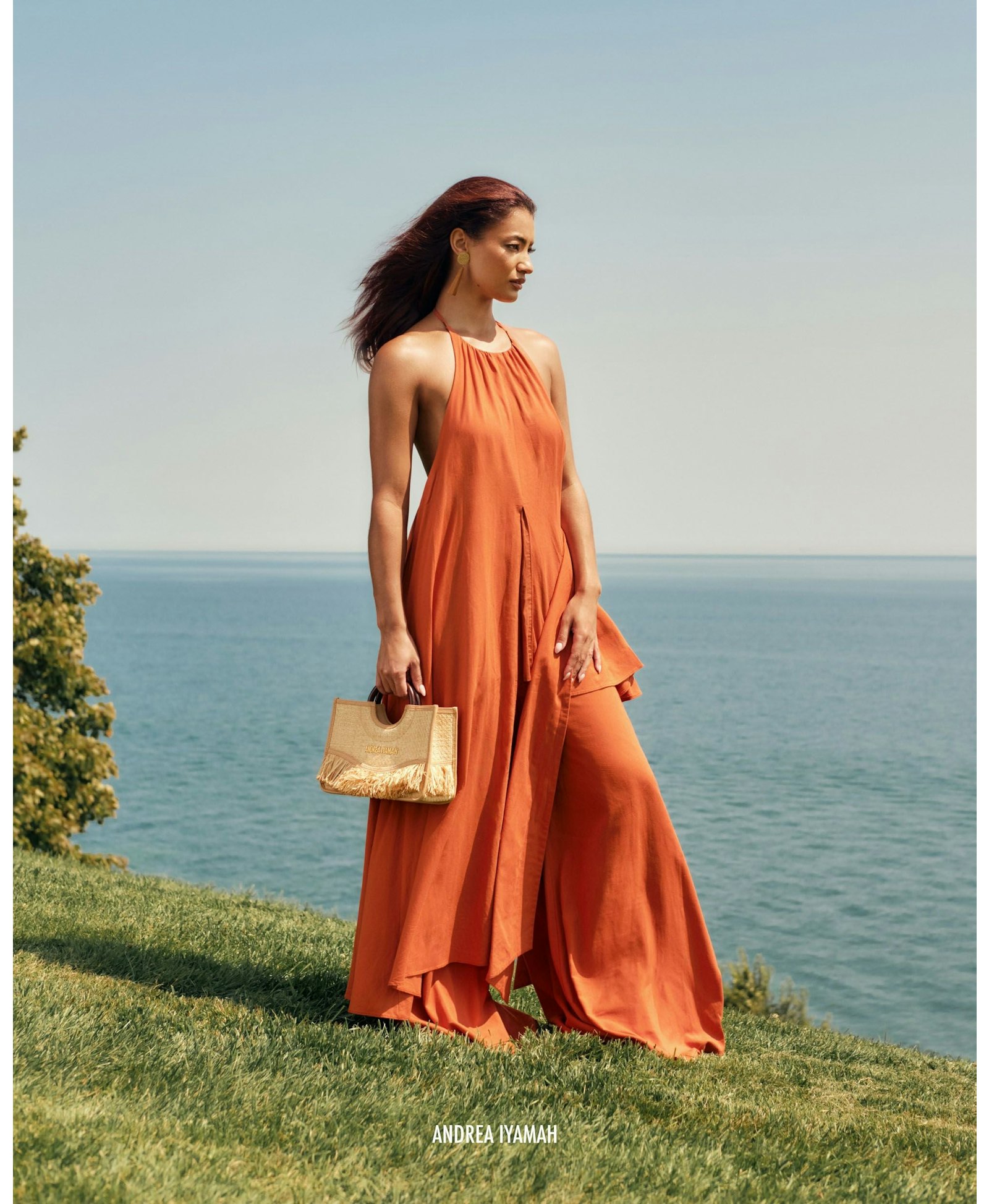 NATA TOP - RED CORAL made by Andrea Iyamah