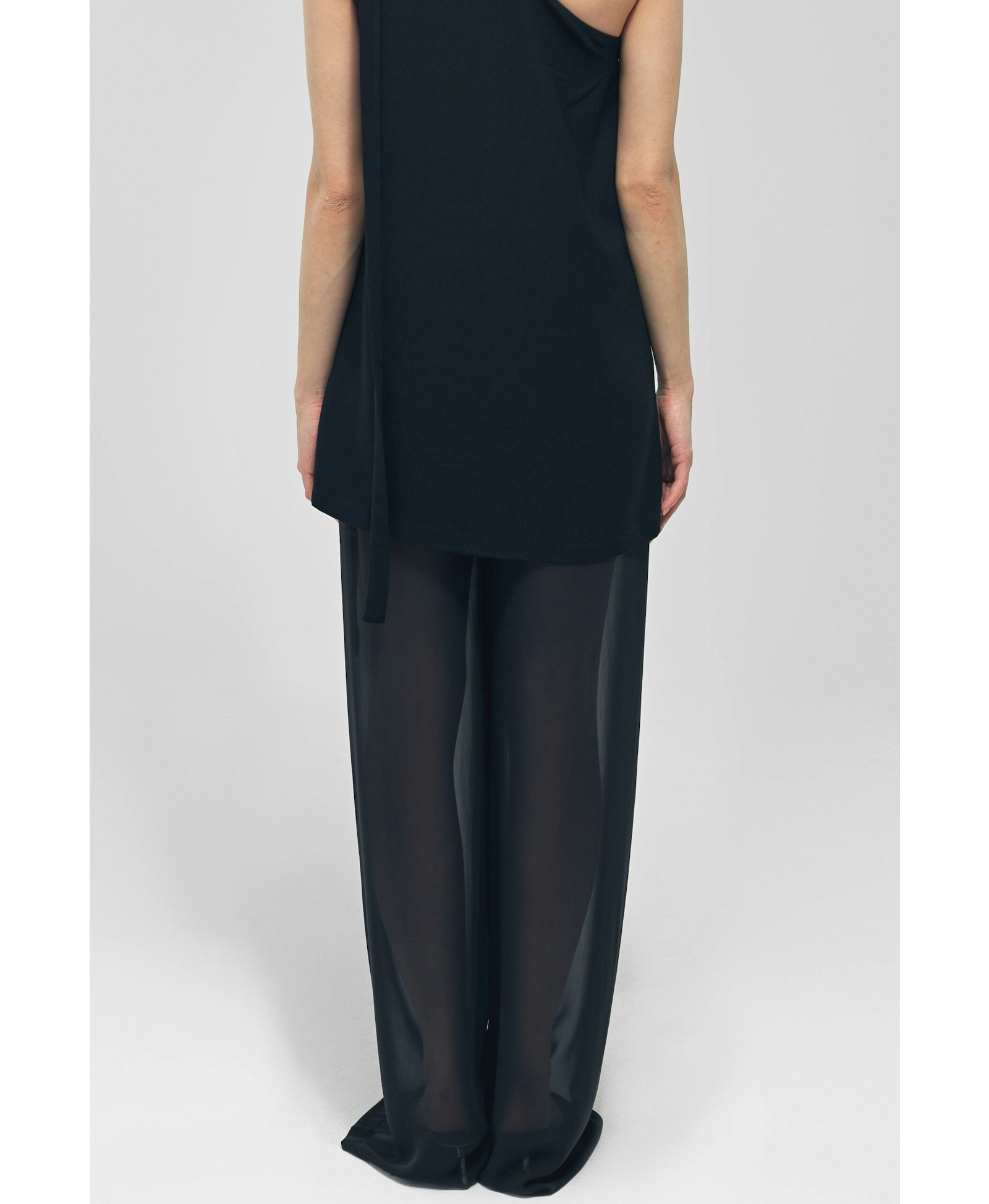 OTTER Black See Through Pants made by MAET