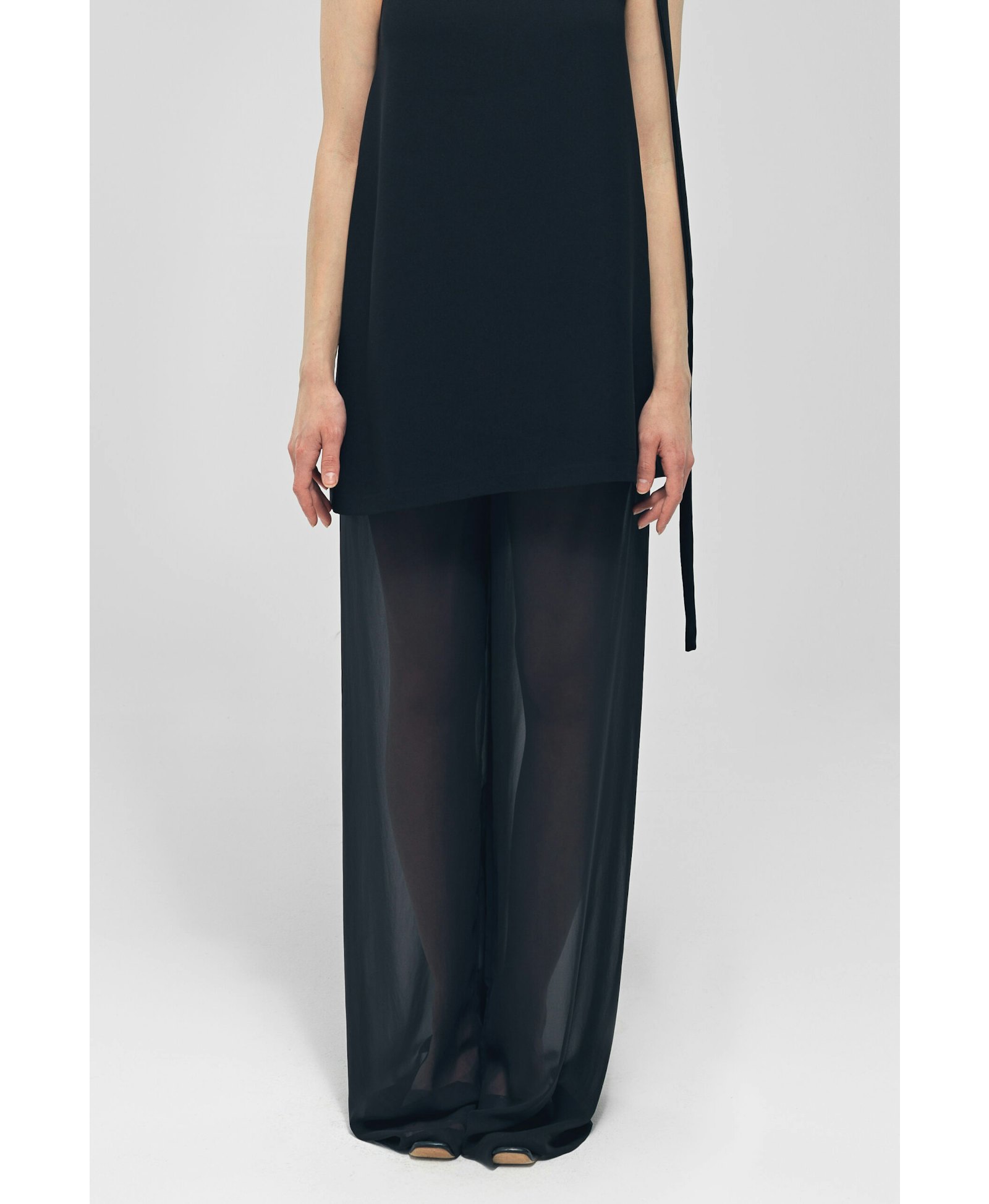 OTTER Black See Through Pants made by MAET