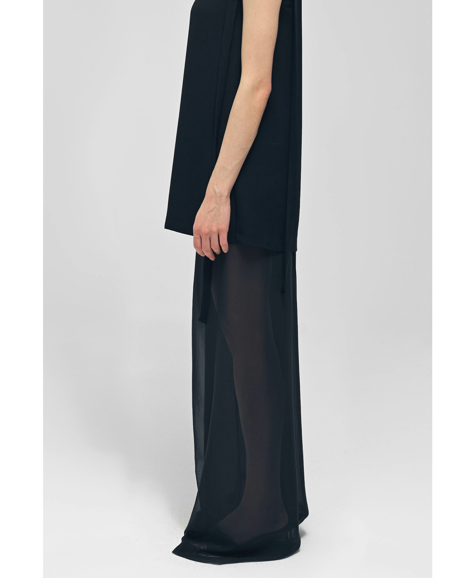 OTTER Black See Through Pants made by MAET