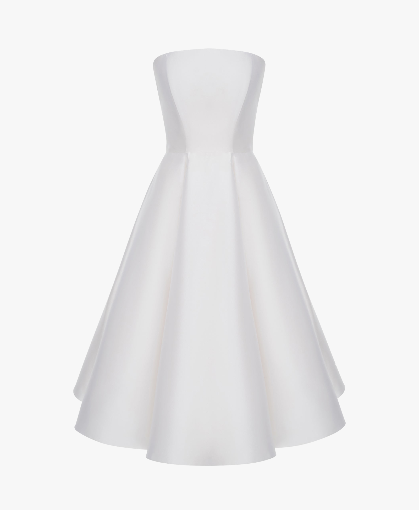 Strapless Silk and Wool Midi Dress made by NDS The Label