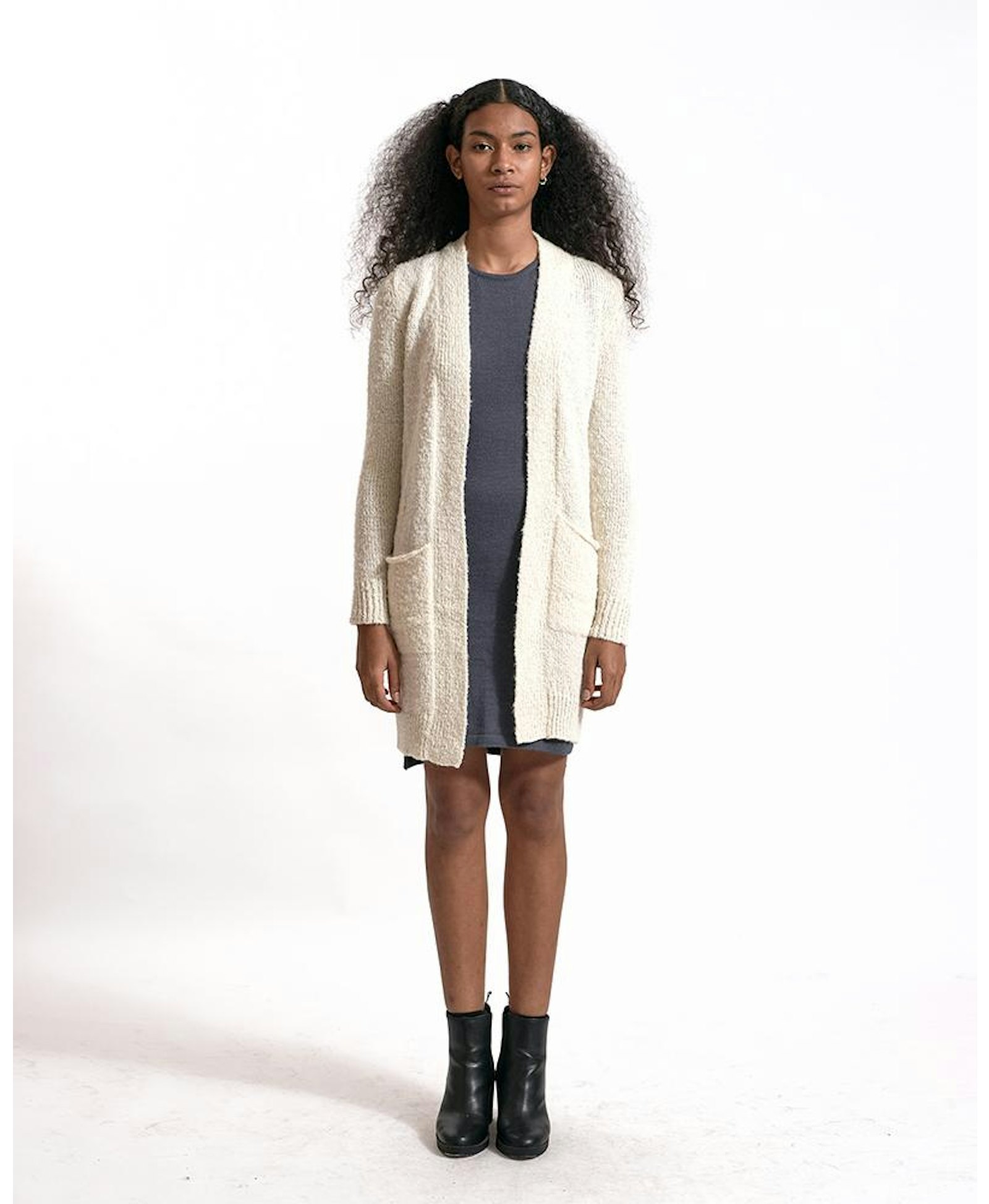 DALILA cardigan in White made by AYNI