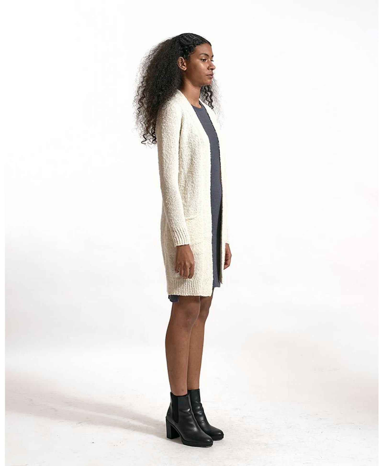 DALILA cardigan in White made by AYNI