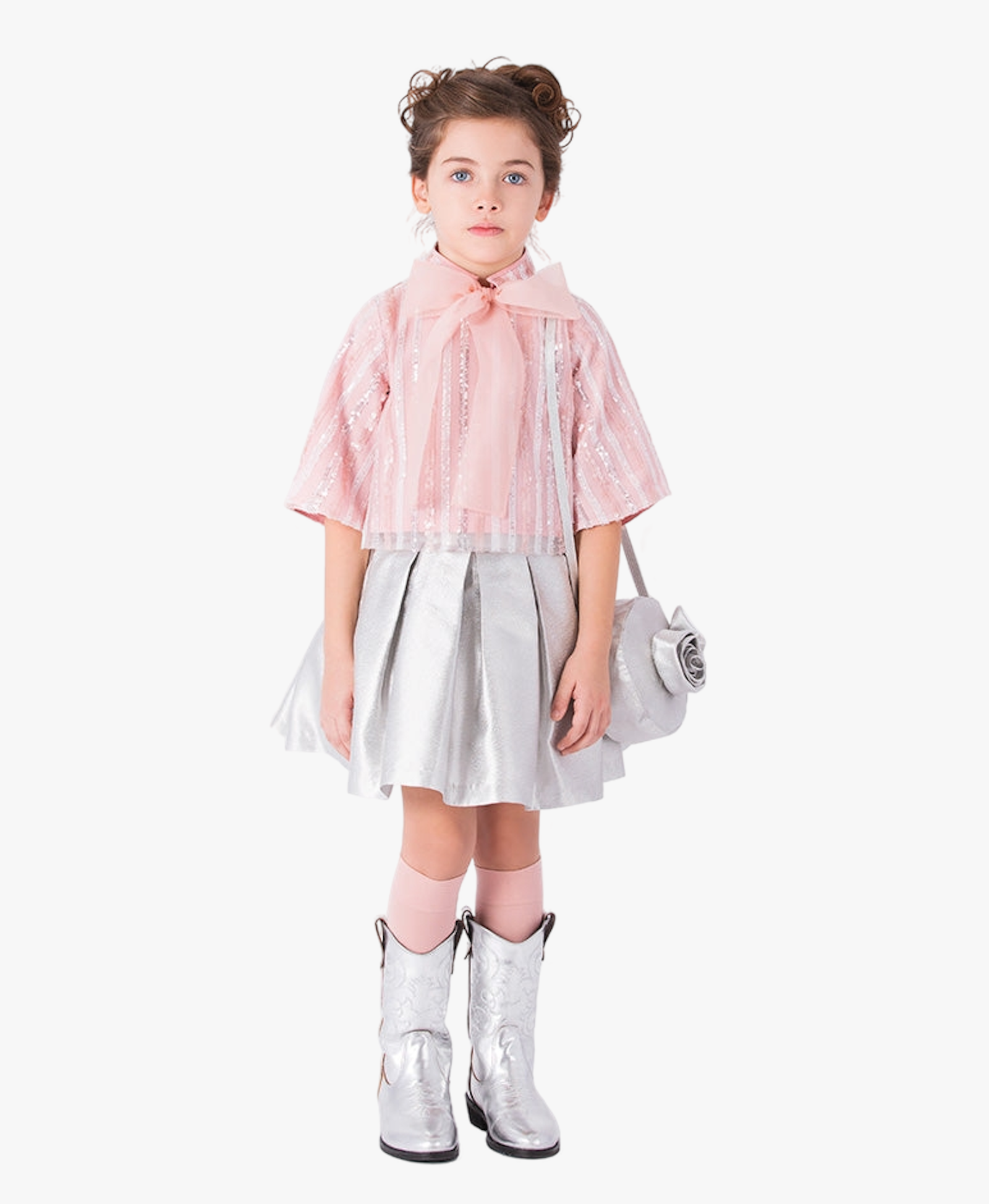 Sparkling Bow Girls Outfit | 2 Pieces made by Mama Luma