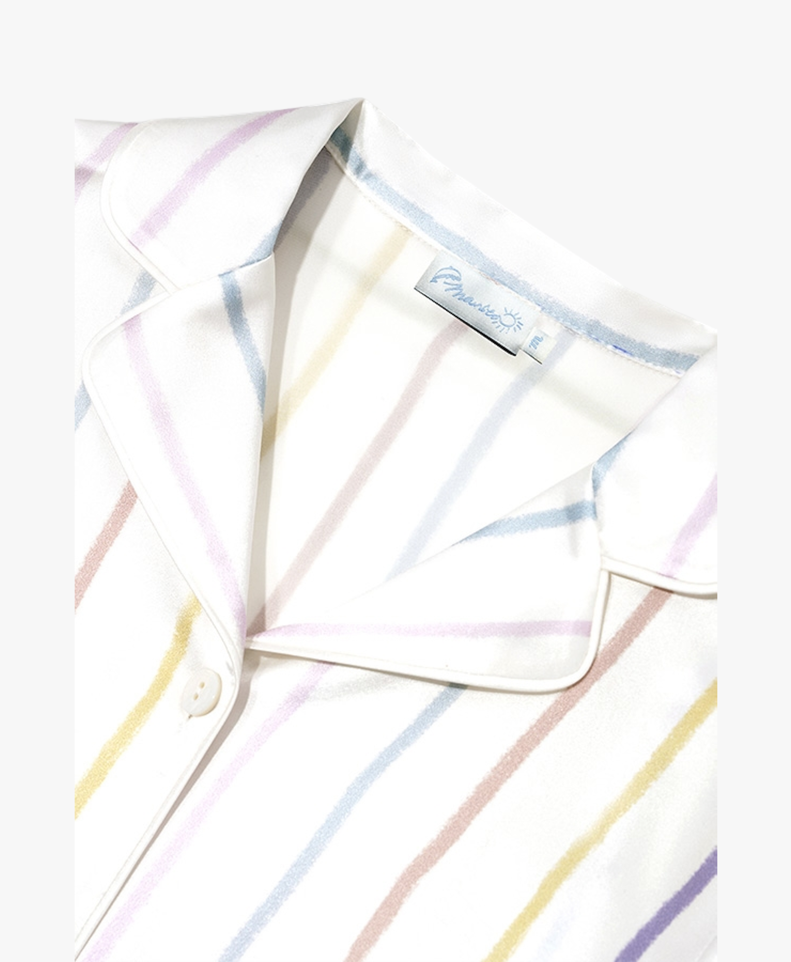 Ocean Stripe Kid's Silk Pajama Set made by MANITO