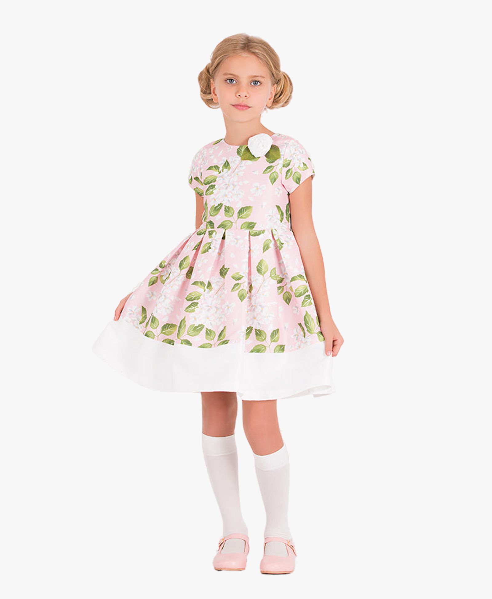 3D Flower Appliqué Dress made by Mama Luma