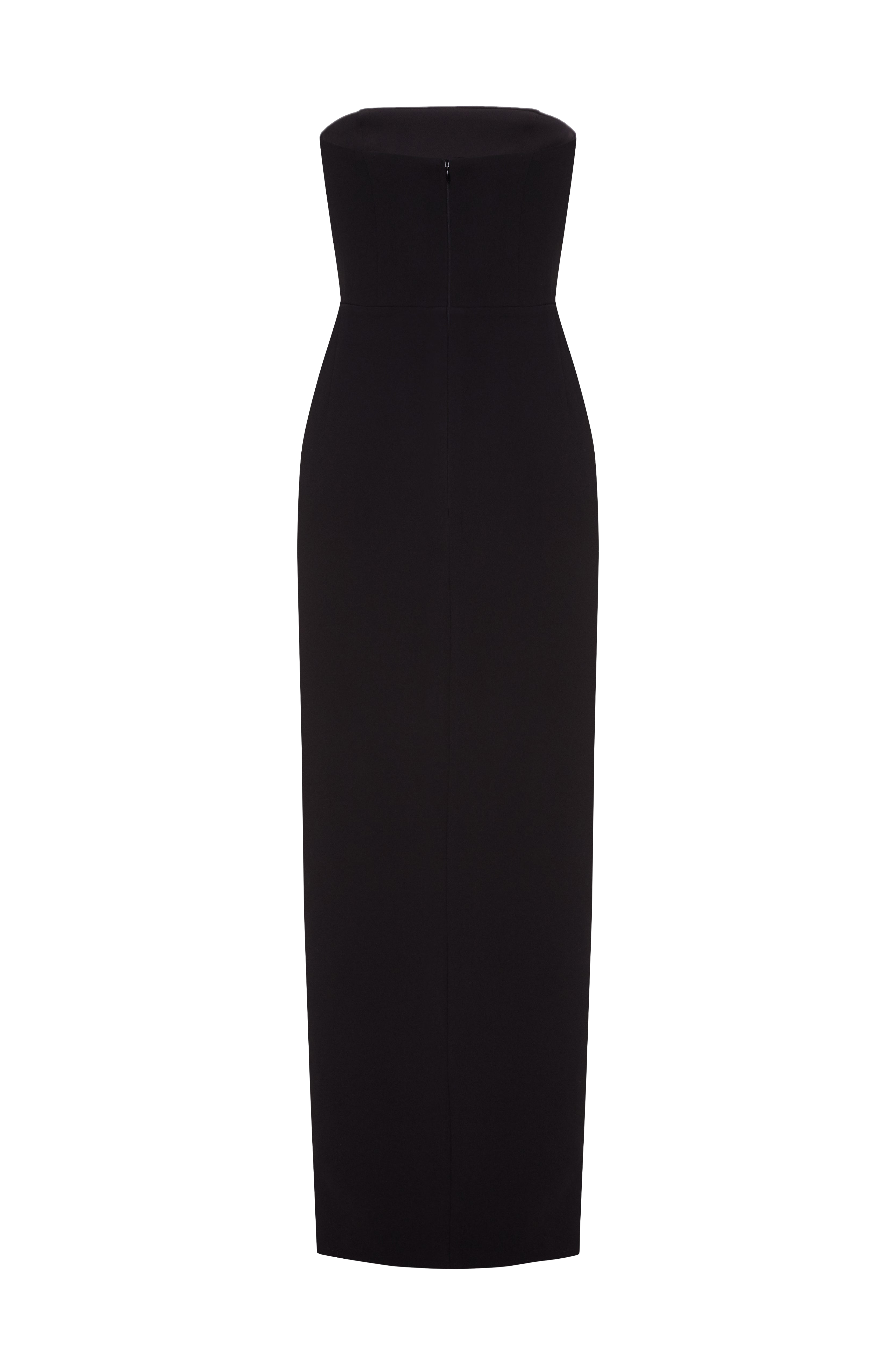 Shop Balykina Maxi Dress With A Cut Black