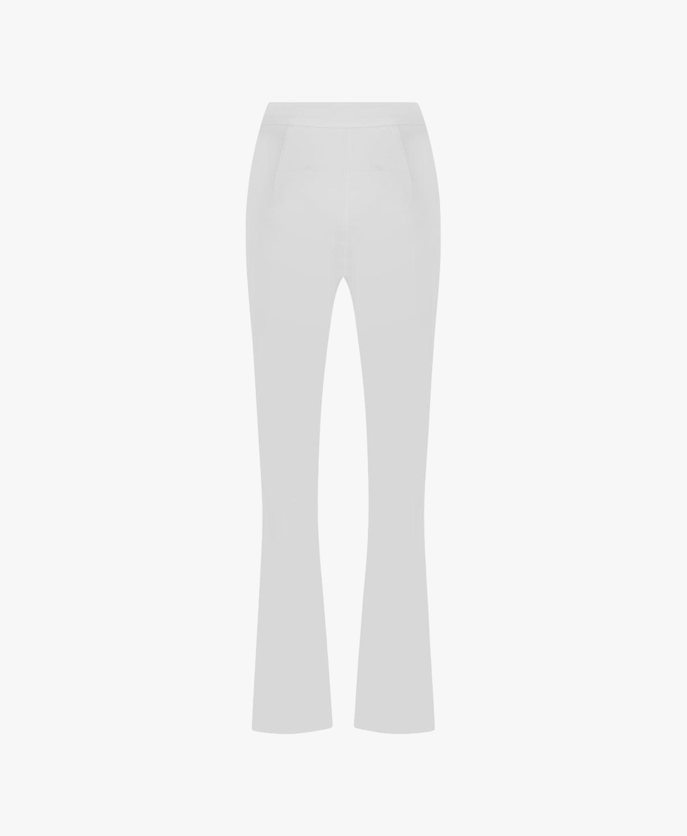 CANIS-TROUSERS WITH FRONT SLIT IN WHITE image #1