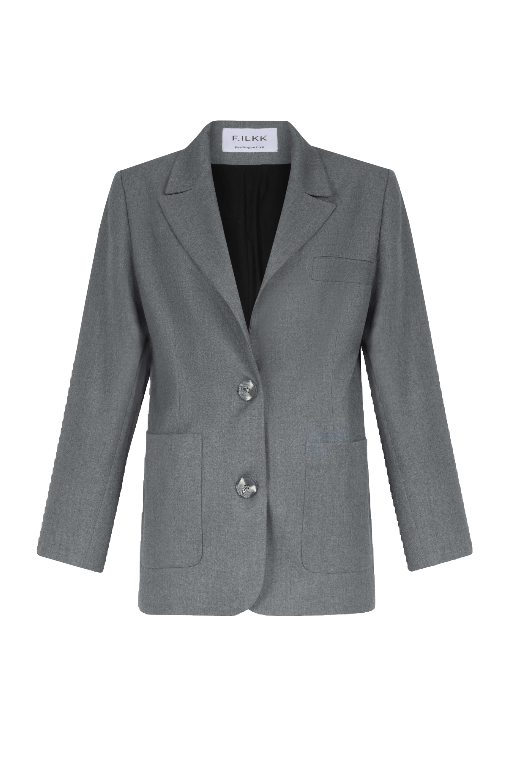 F.ilkk Grey Oversize Jacket