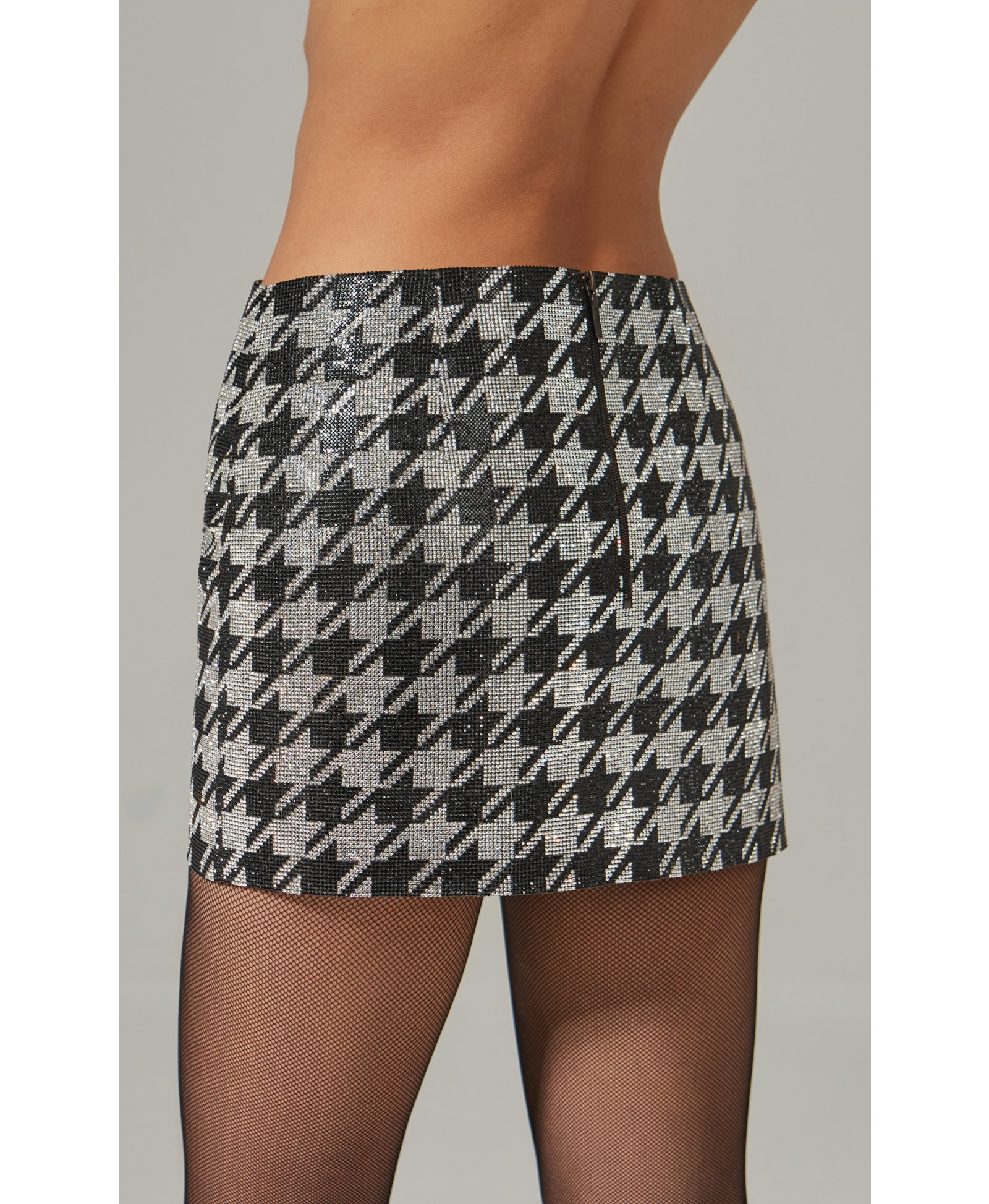 GIZELE SKIRT PIED-DE-POULE made by NUÉ