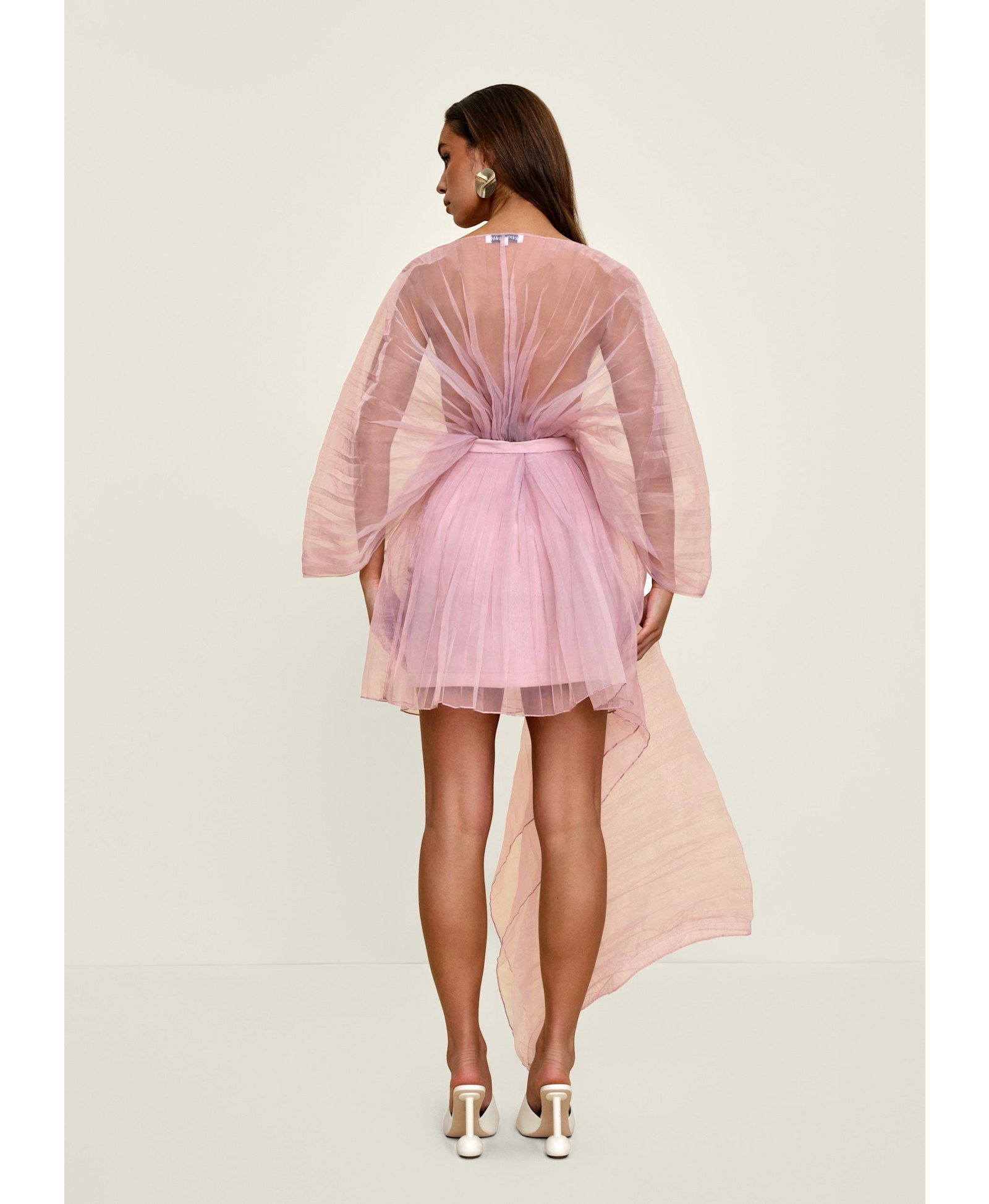 IME SKIRT- POWDER PINK made by Andrea Iyamah