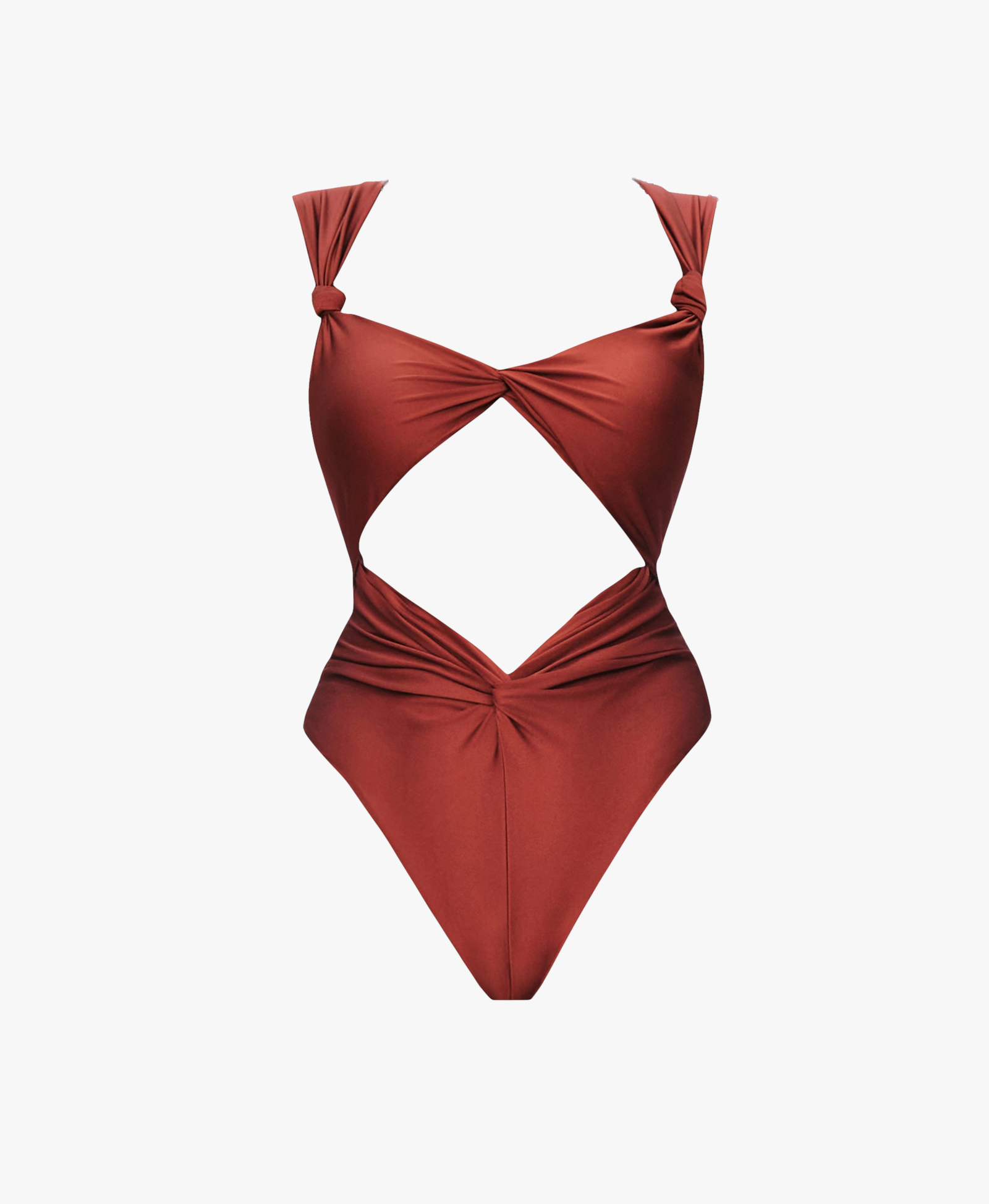 RORA ONE PIECE SWIMSUIT - CHOCOLATE made by Andrea Iyamah