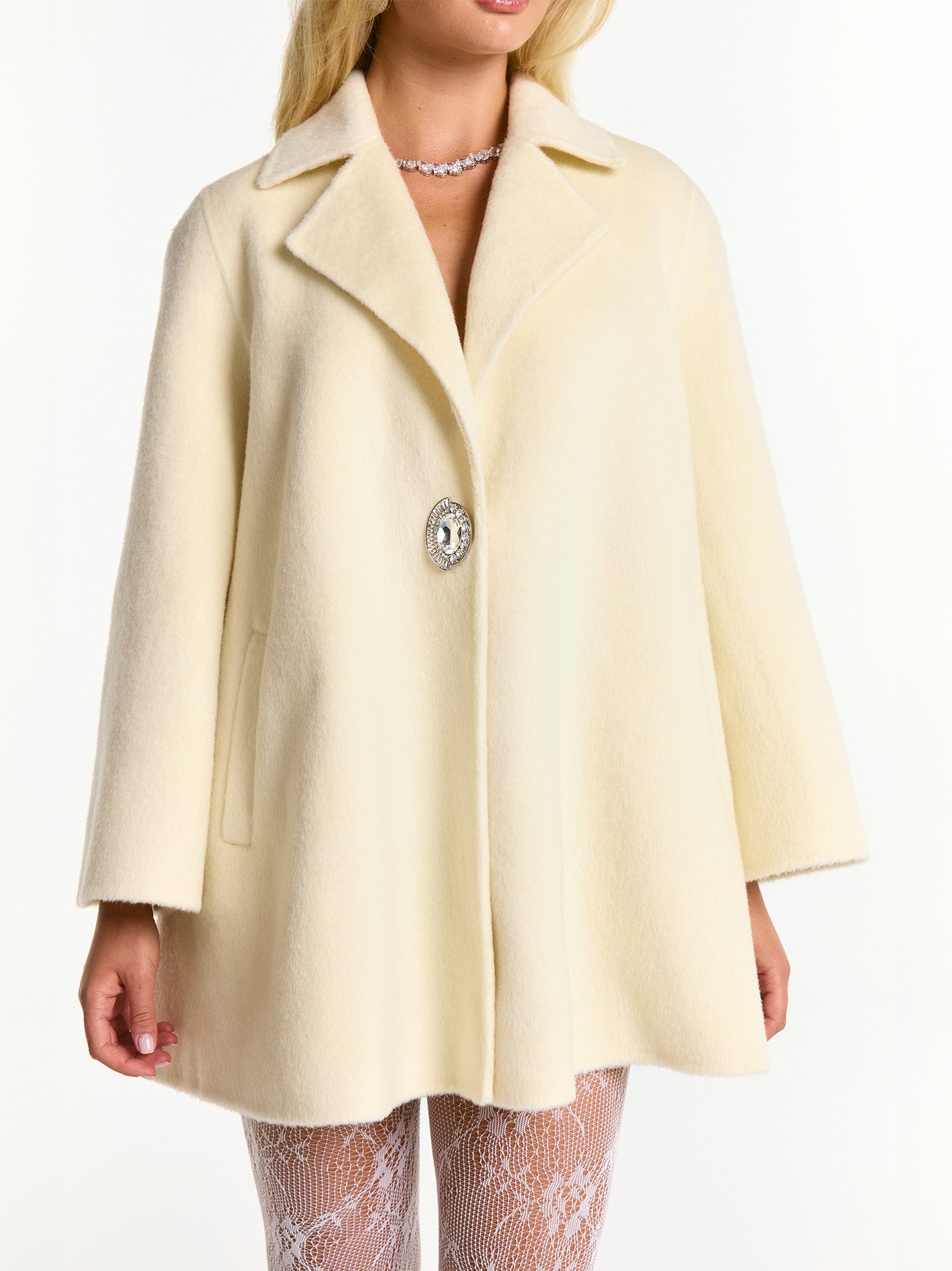 Shop Nana Jacqueline Olivia Coat In White