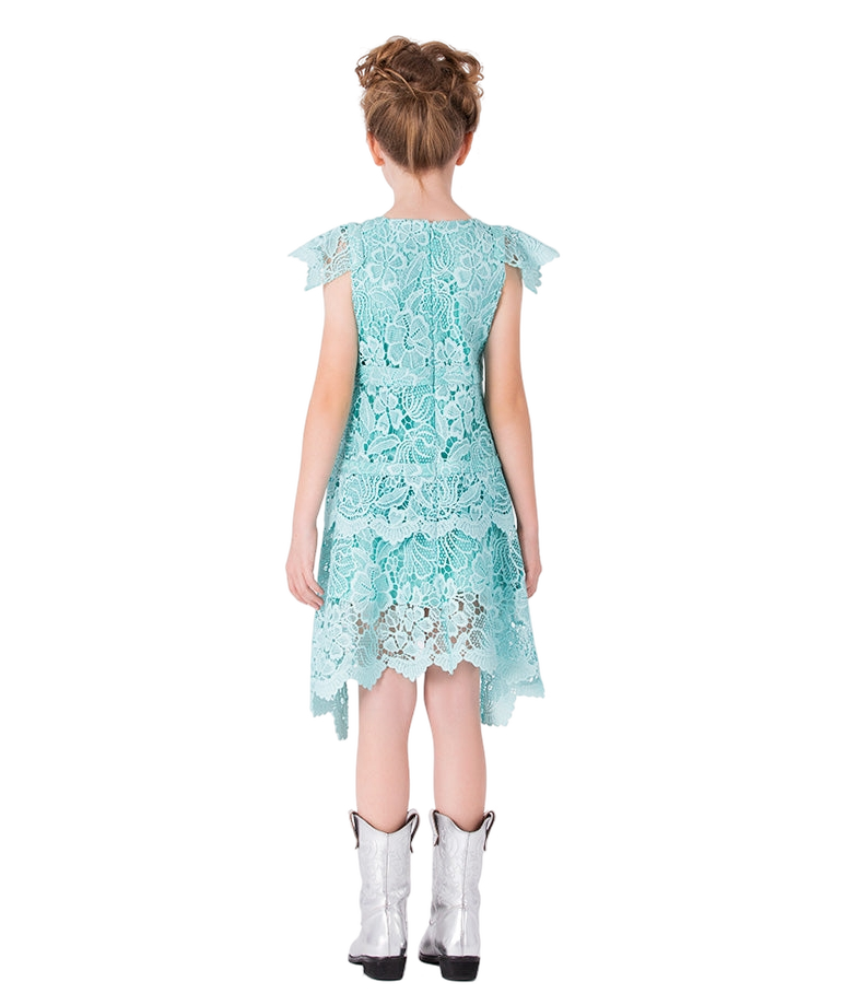 Floral Lace Girls Dress made by Mama Luma