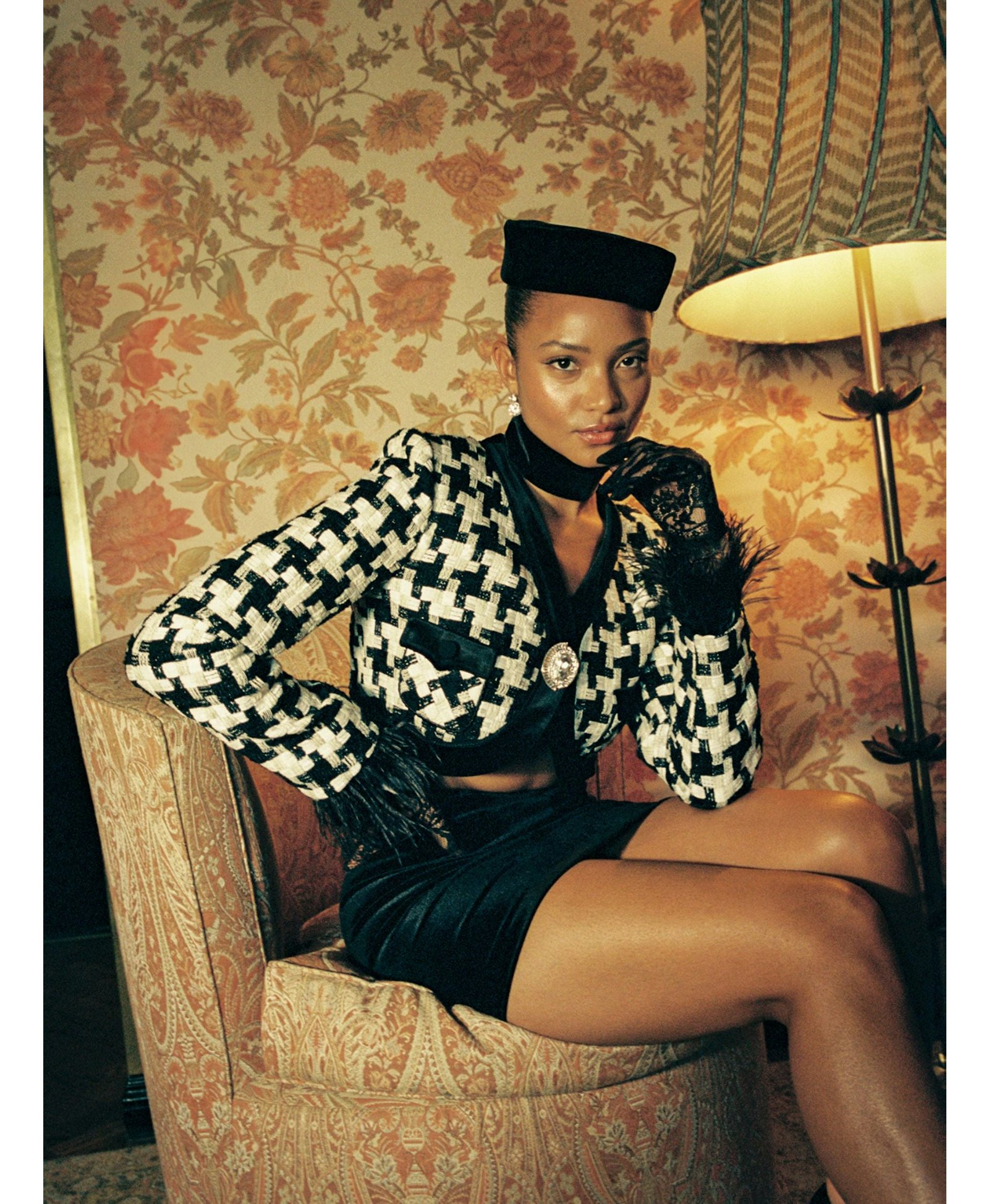 Dahlia Feather Blazer made by Nana Jacqueline