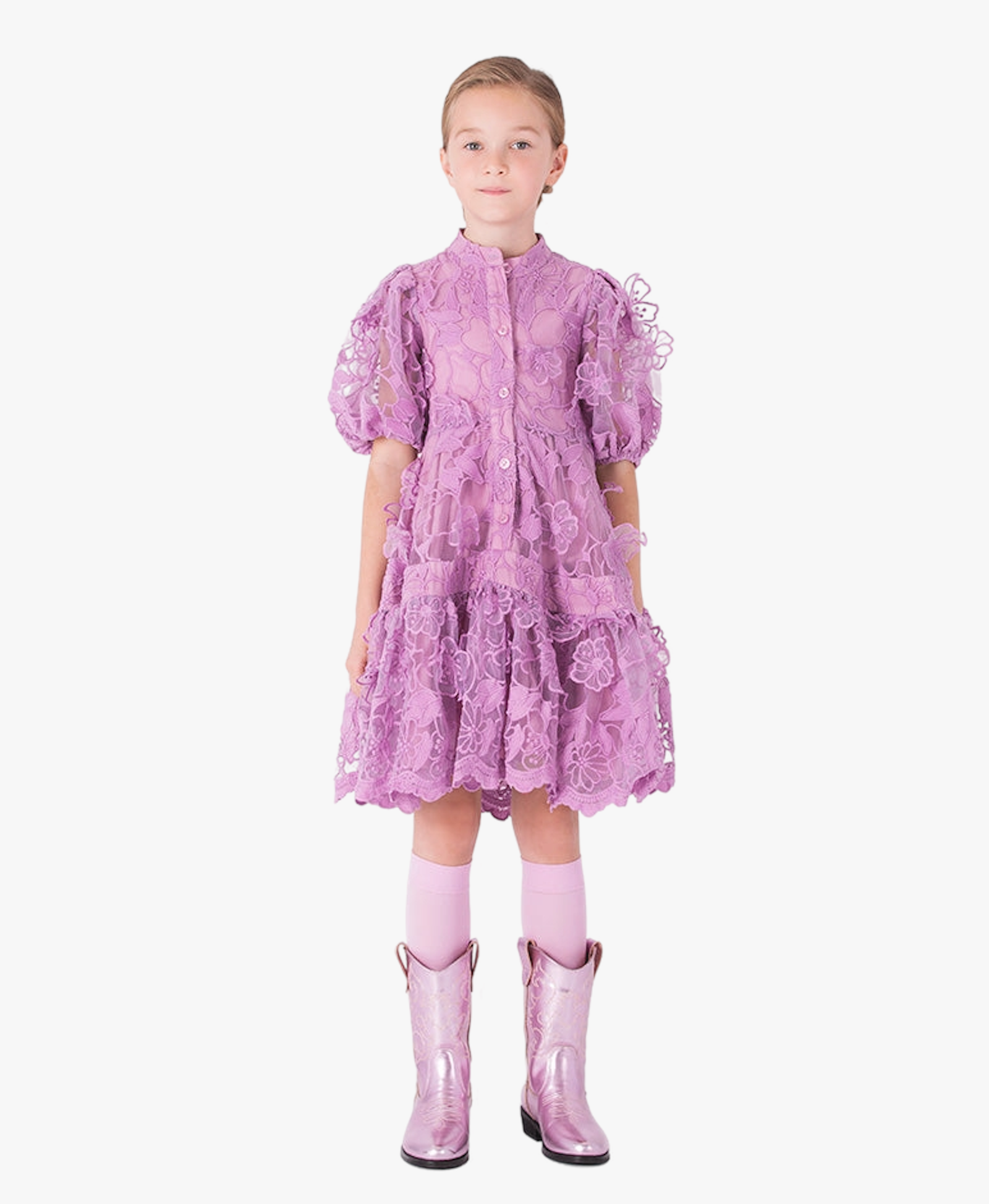 Floral Lace Girls Dress made by Mama Luma