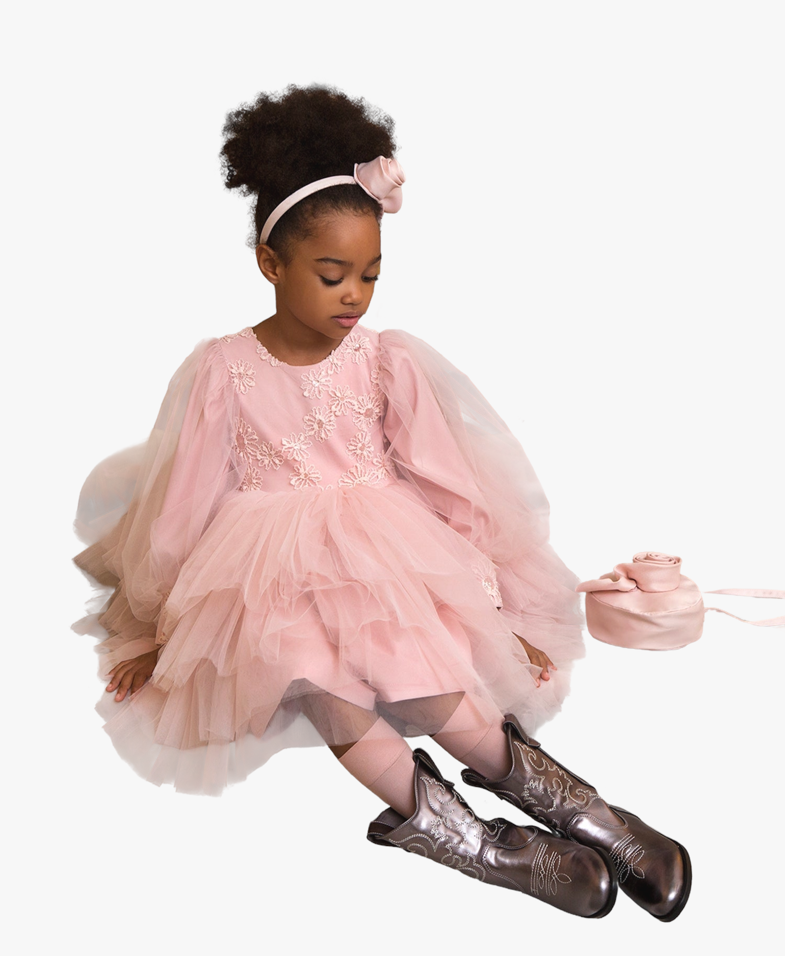 Puffy Tulle Girls Dress made by Mama Luma