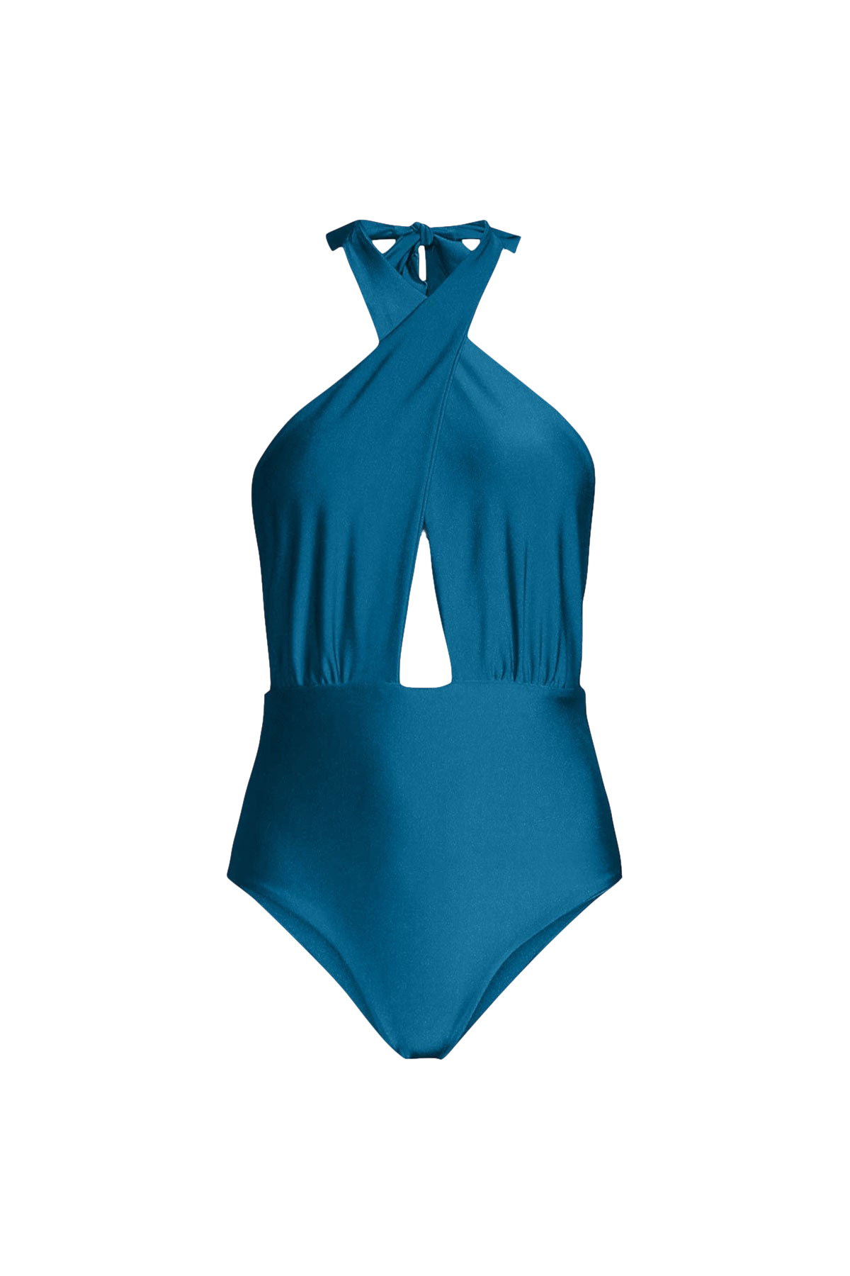 Sara Cristina Women's Cowry Halter One-piece Swimsuit In Blue