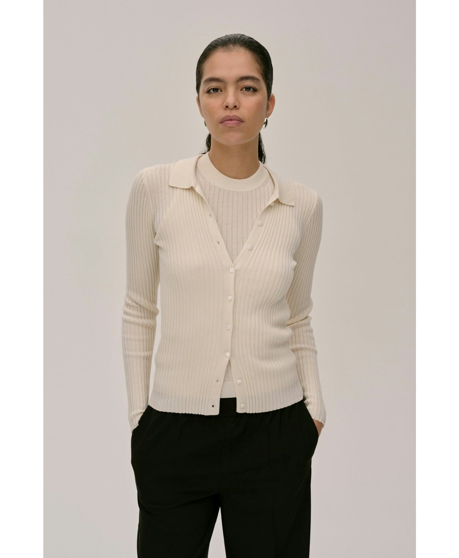 Turner Knit Cardigan - Off White made by HERSKIND