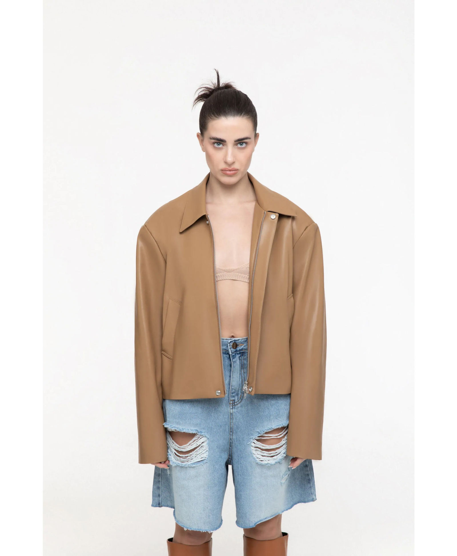 Vegan leather jacket made by AFTERHOURS
