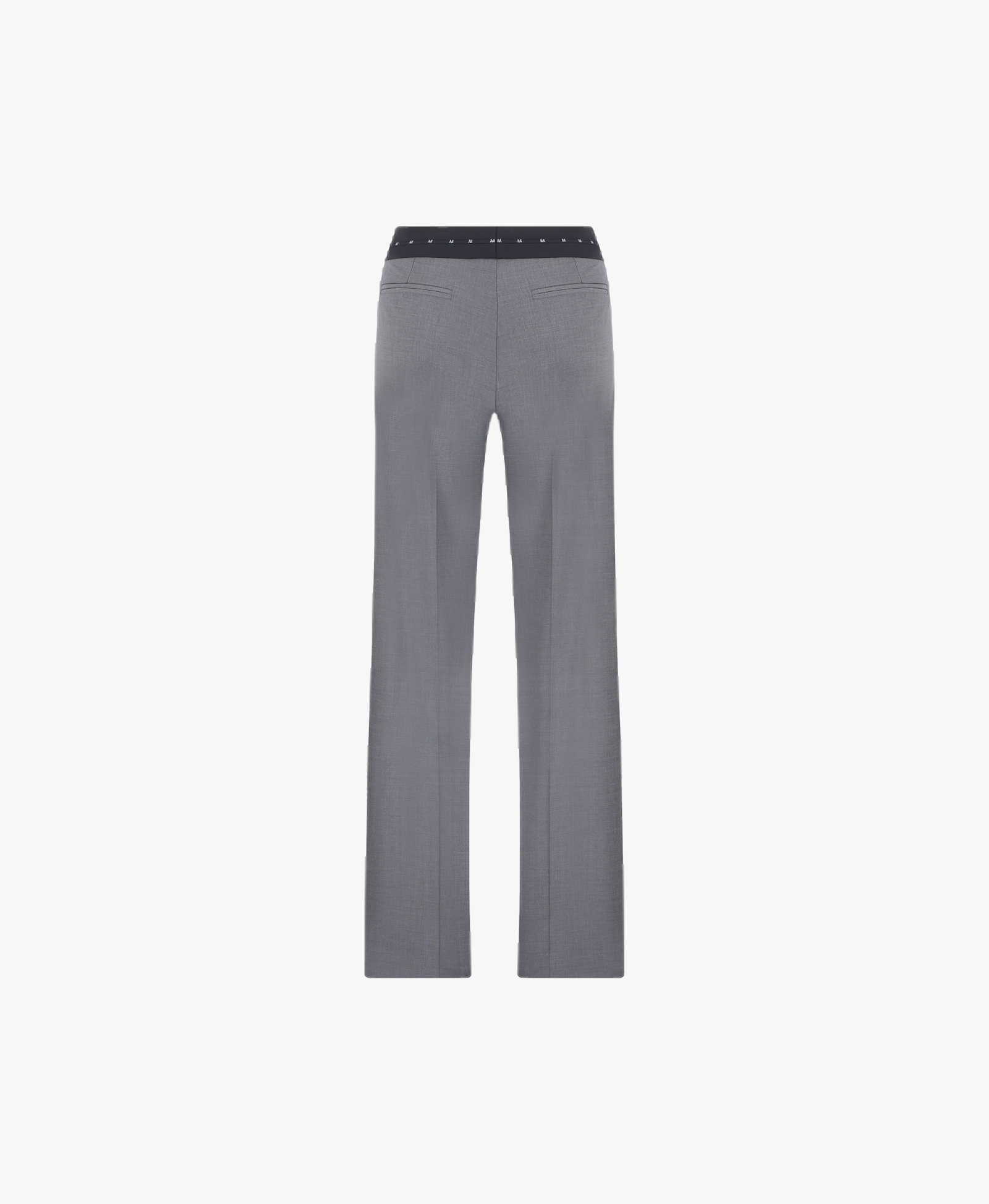 LANA - LOW WAIST WOOL TROUSERS in Grey made by ILA