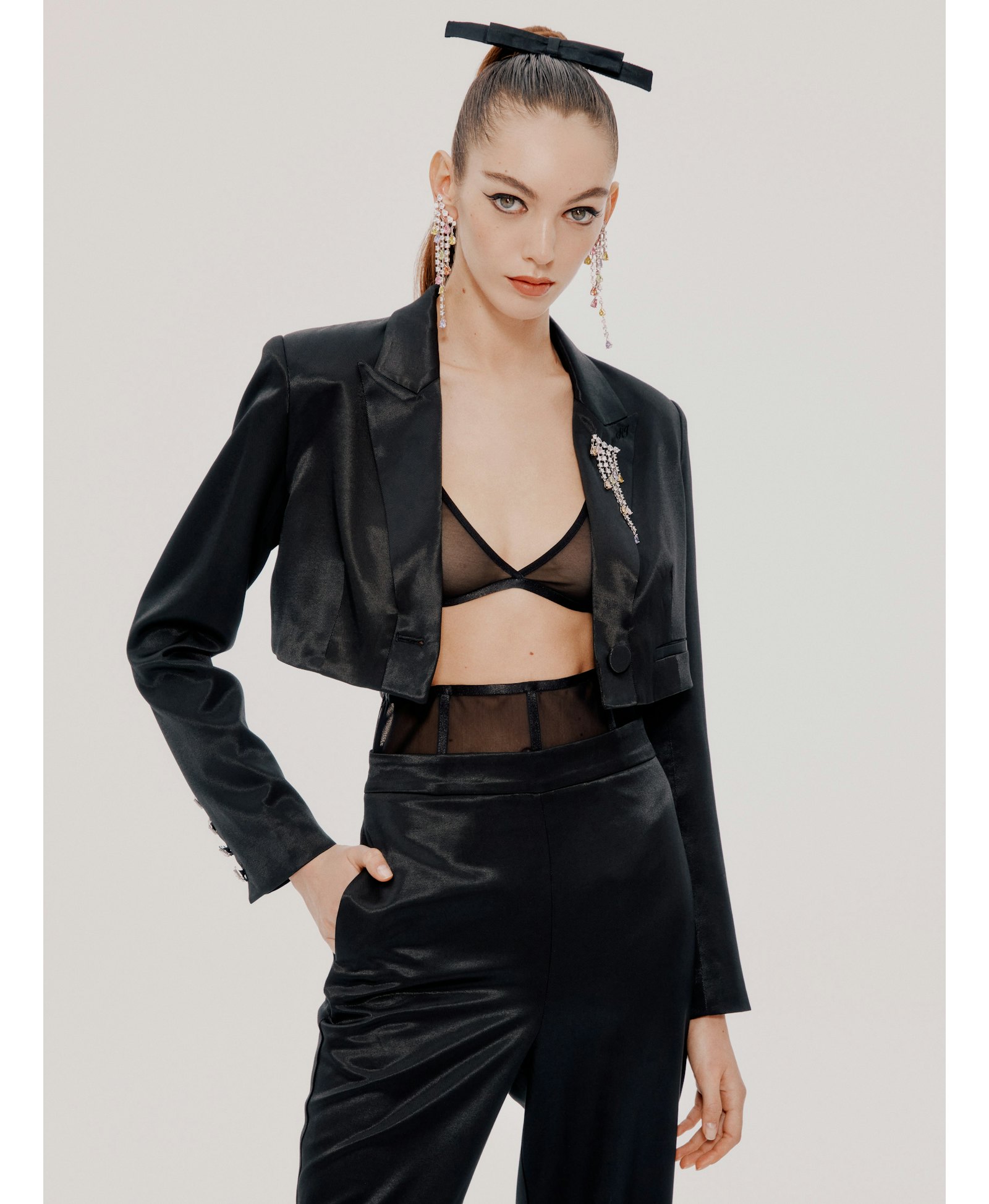 Black Cari Pants (Final Sale) in Black made by Nana Jacqueline