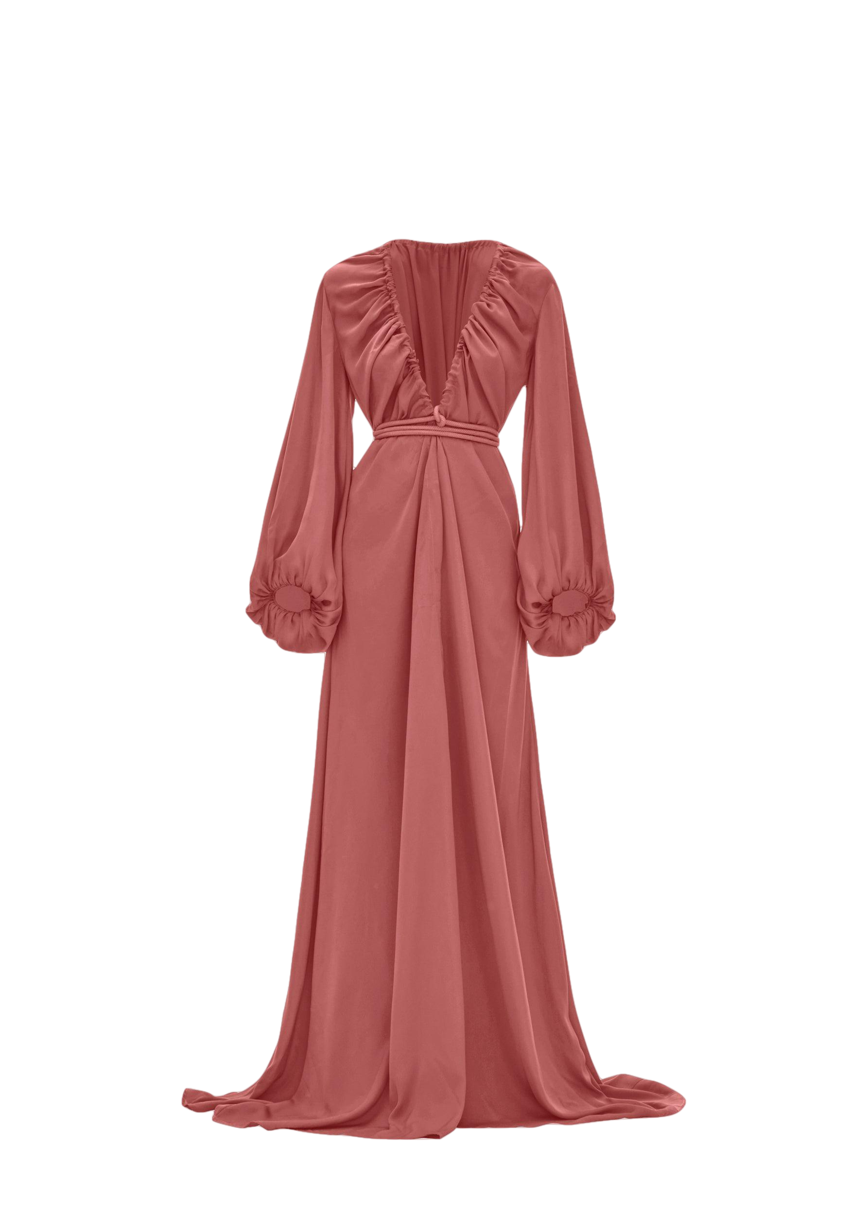 Andrea Iyamah Neema Dusty Apricot Dressing Gown