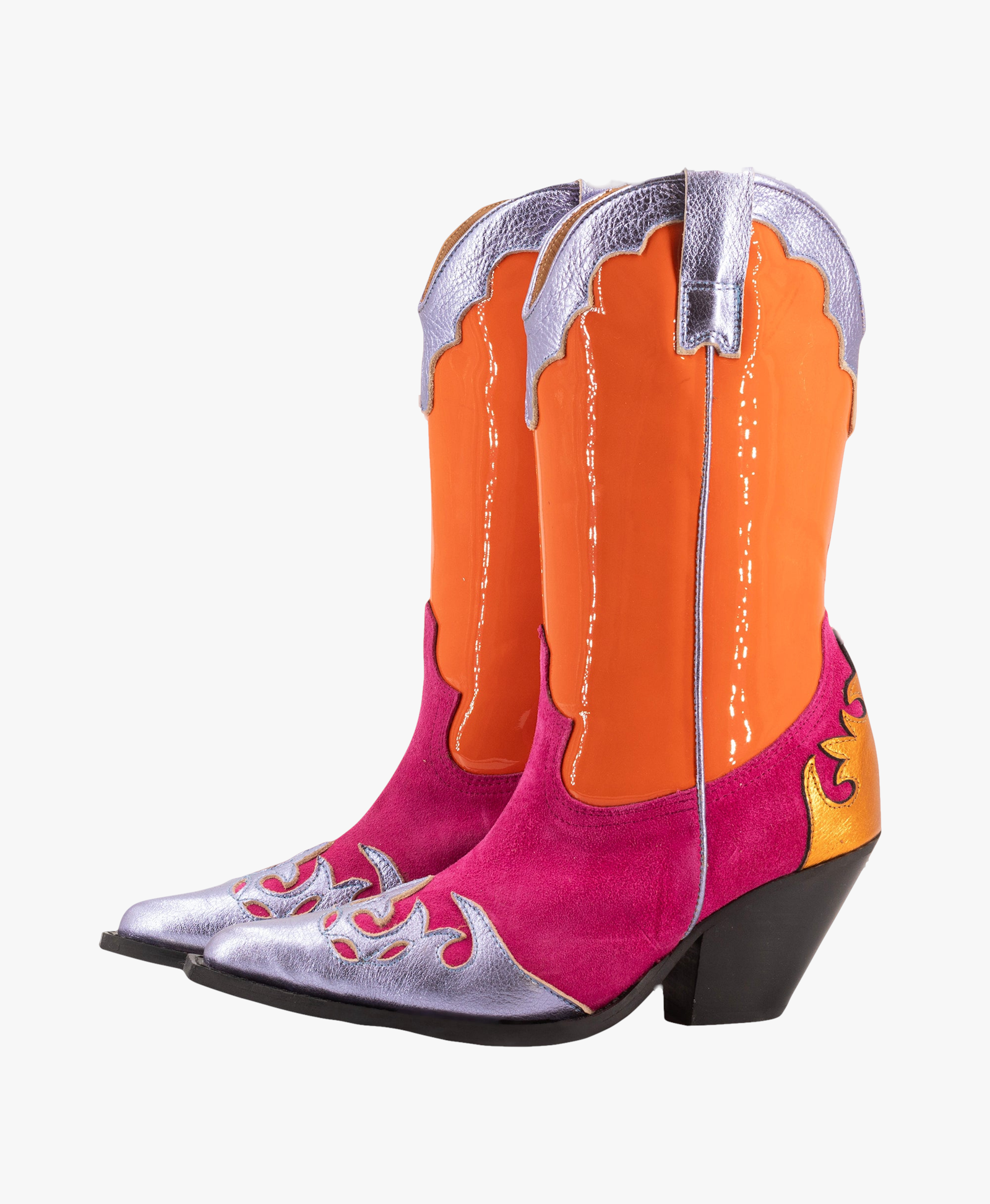 MULTICOLOURED BOOTS made by Toral