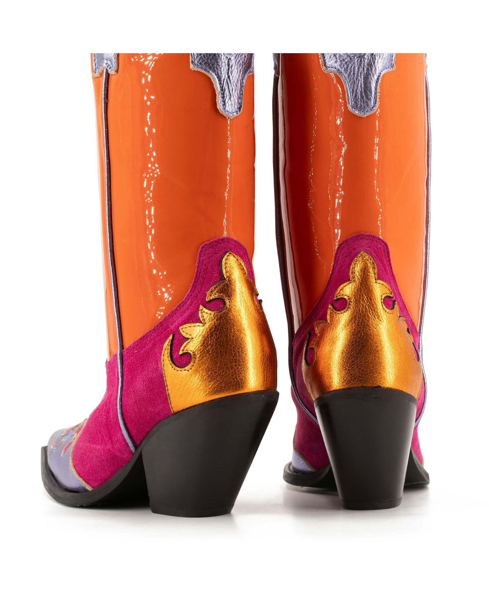 MULTICOLOURED BOOTS made by Toral